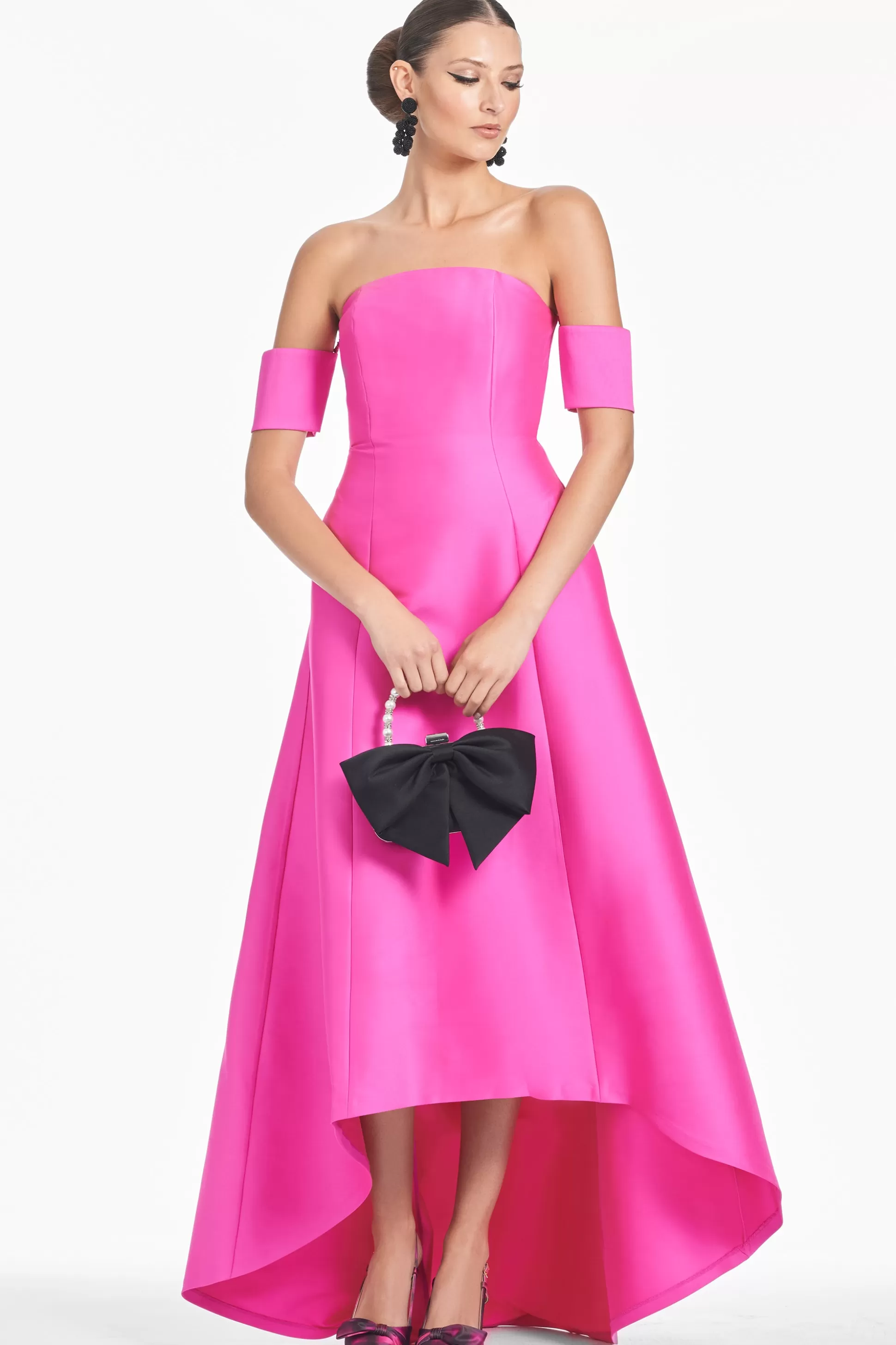 Sachin & Babi Strapless<Agyness Gown - Fuchsia