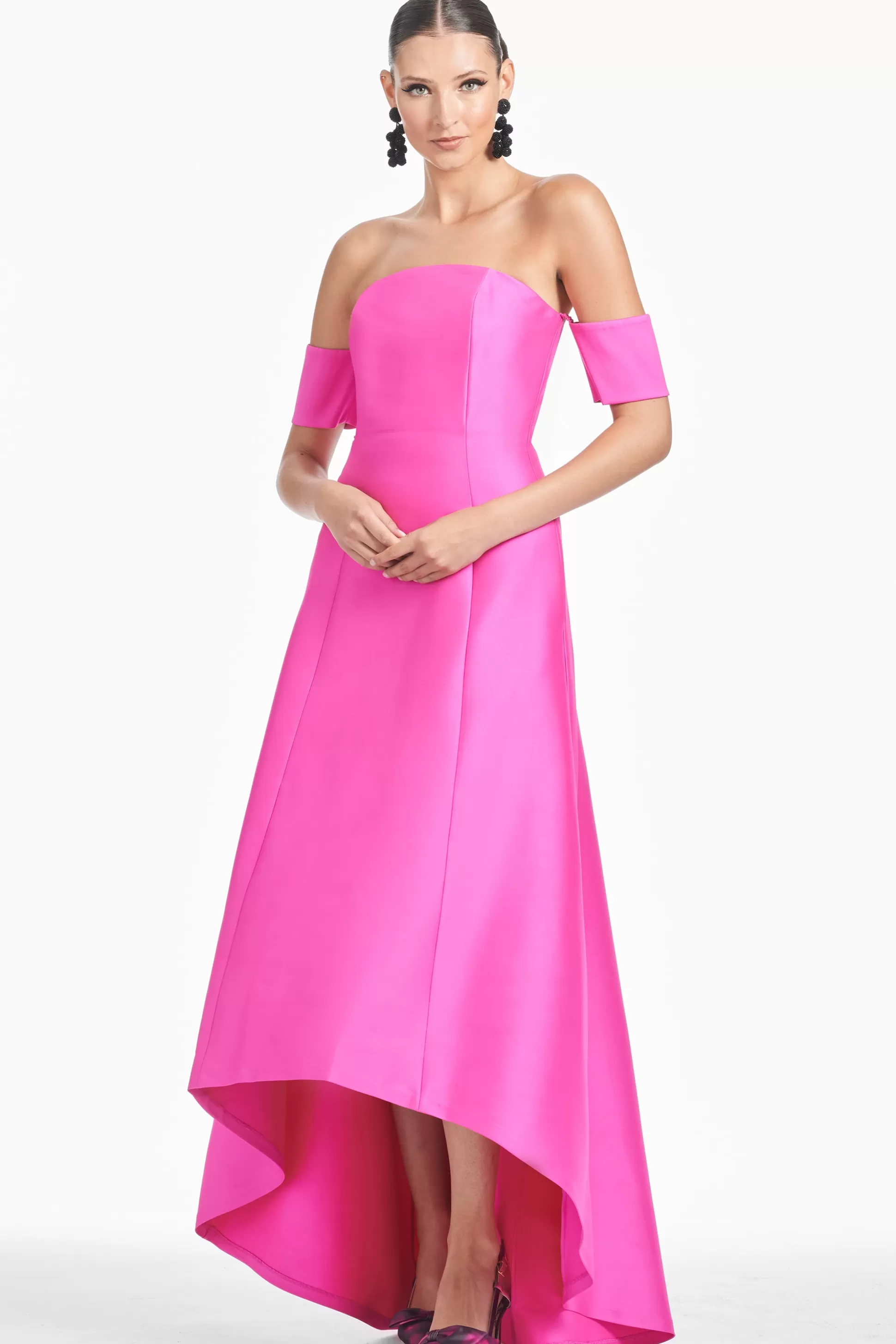 Sachin & Babi Strapless<Agyness Gown - Fuchsia