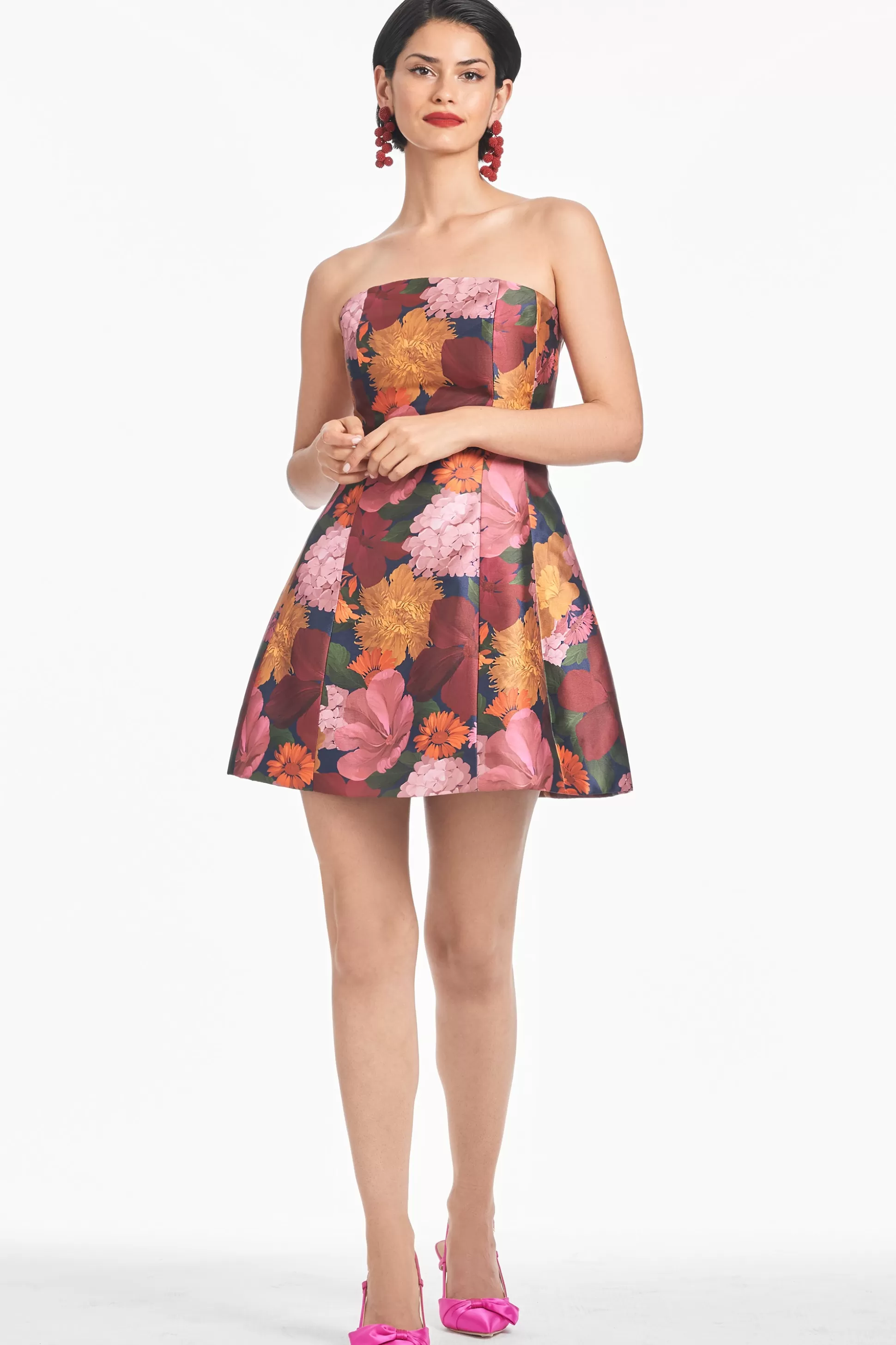 Sachin & Babi Fit & Flare | Mini<Alanna Dress - Bella Bouquet Bellabouquet