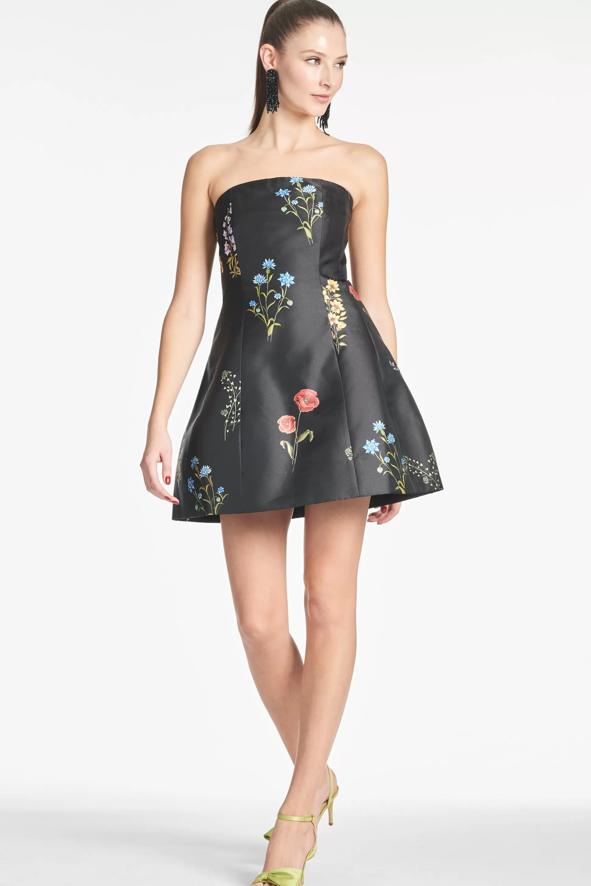 Sachin & Babi Fit & Flare | Mini<Alanna Dress - Noir Bouquet Noirbouquet