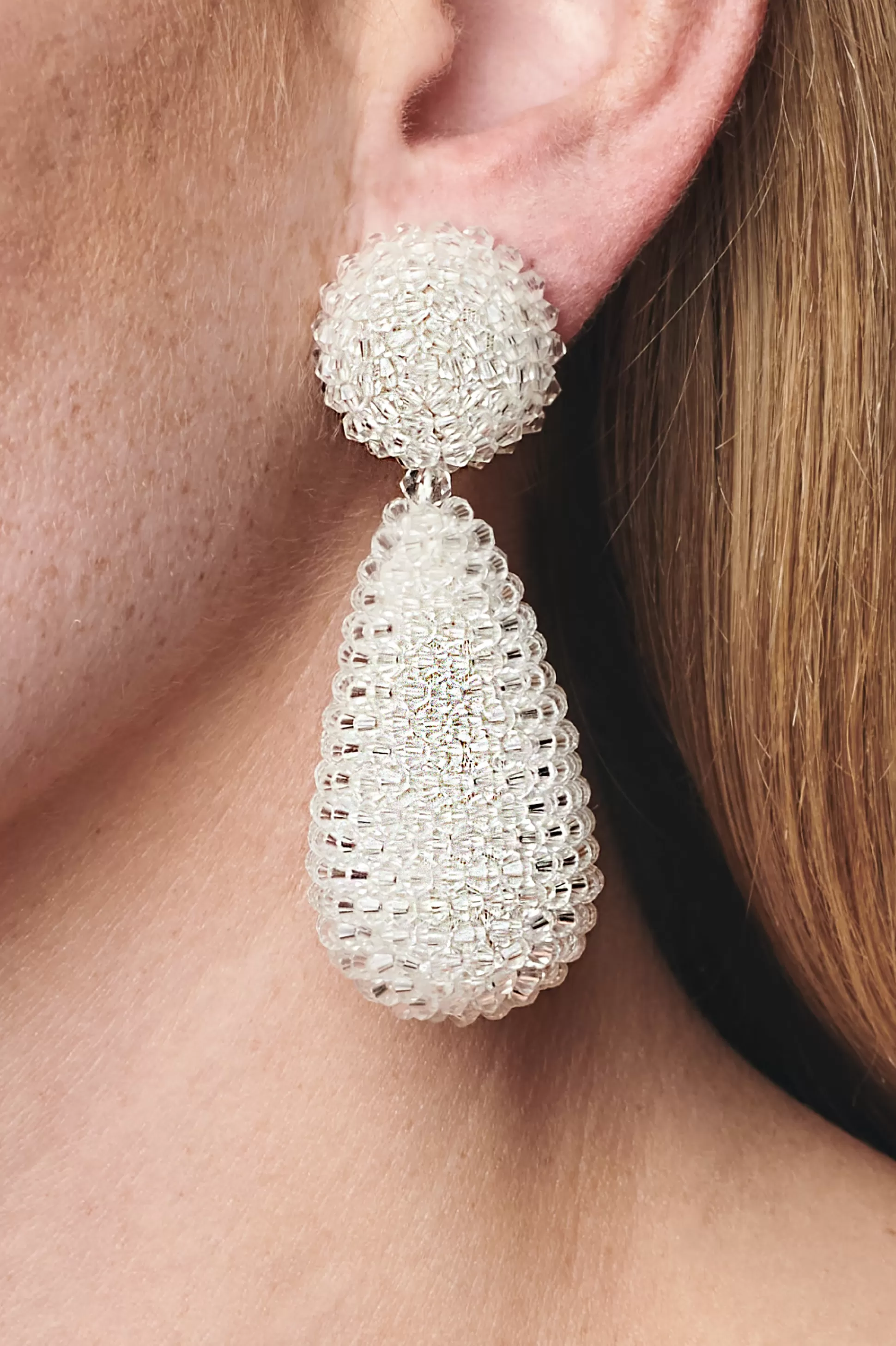 Sachin & Babi Earrings<Alena Earrings - Faceted Beads Ivory