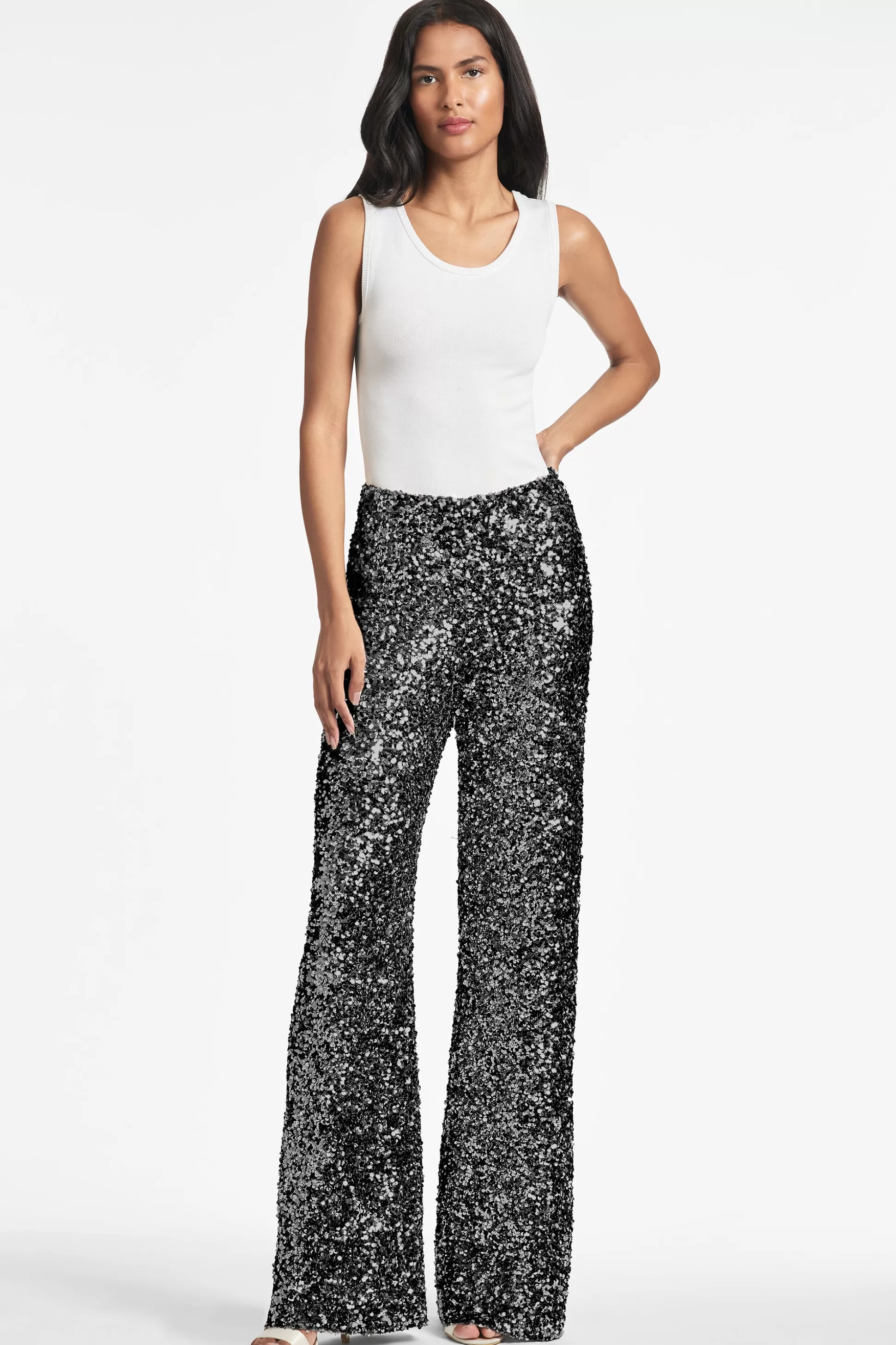 Sachin & Babi Pants & Jumpsuits<Alli Pant - Black Sequins Blacksequins