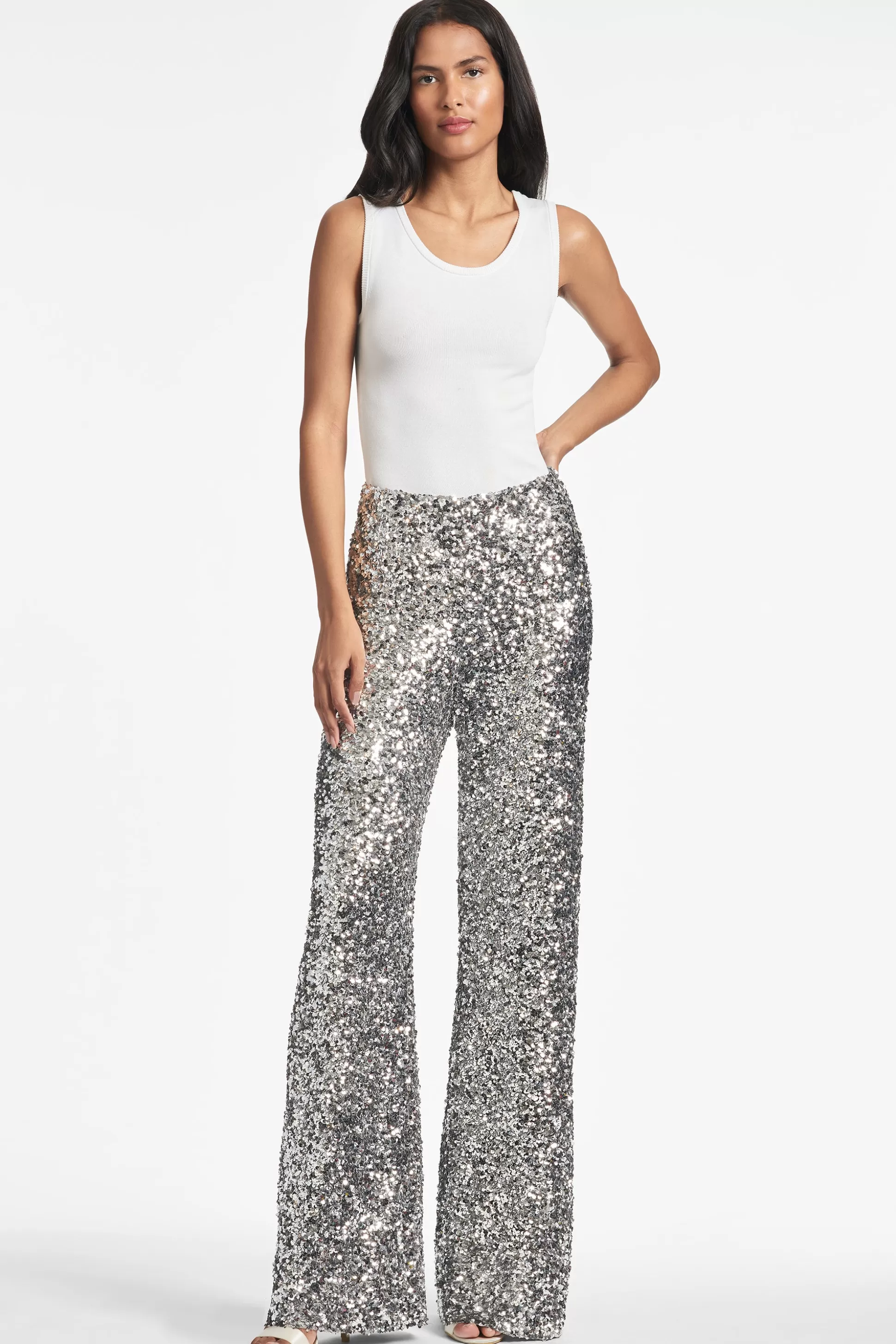 Sachin & Babi Pants & Jumpsuits<Alli Pant - Silver Sequins Silversequins