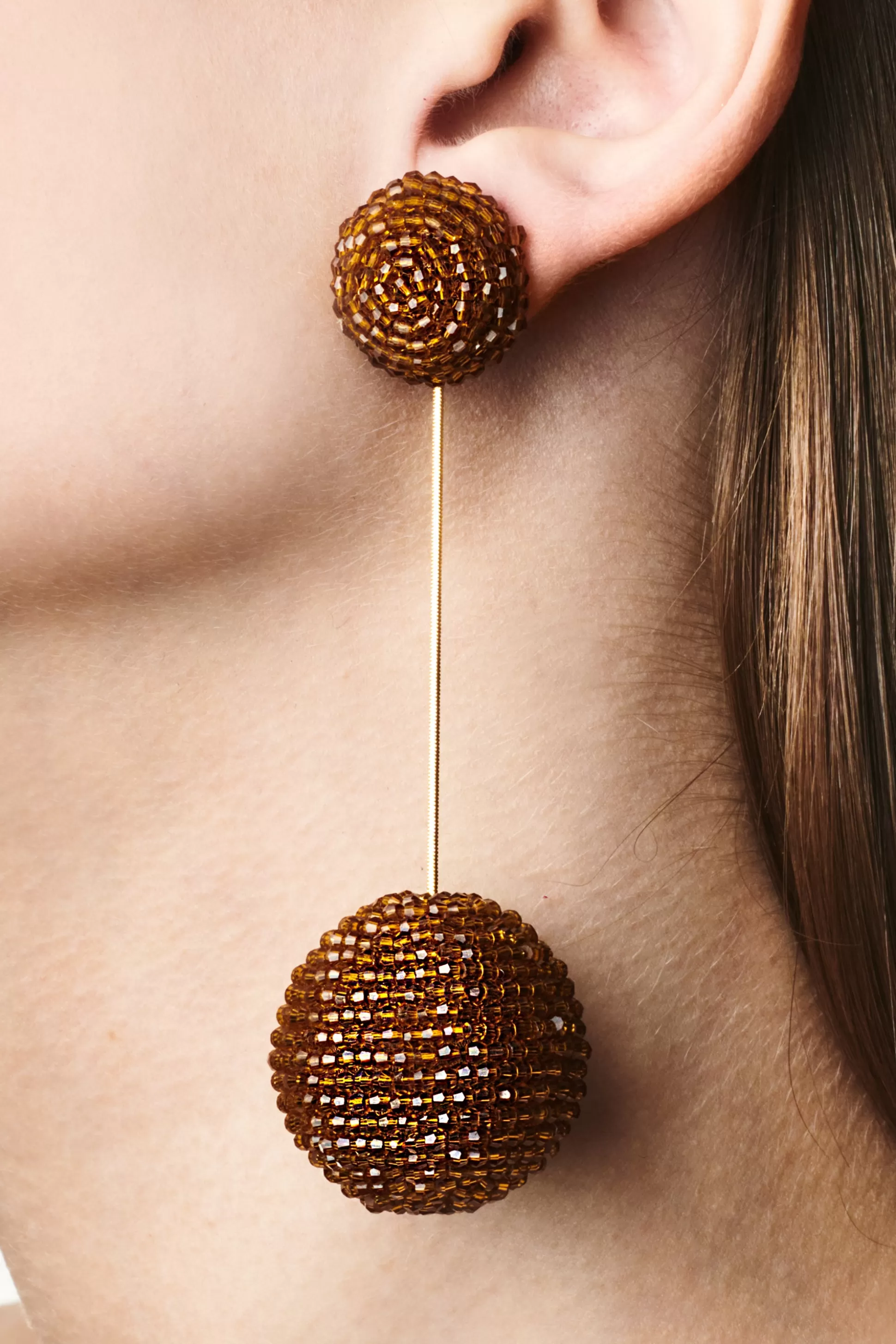 Sachin & Babi Earrings<Aria Earrings - Faceted Beads Amber