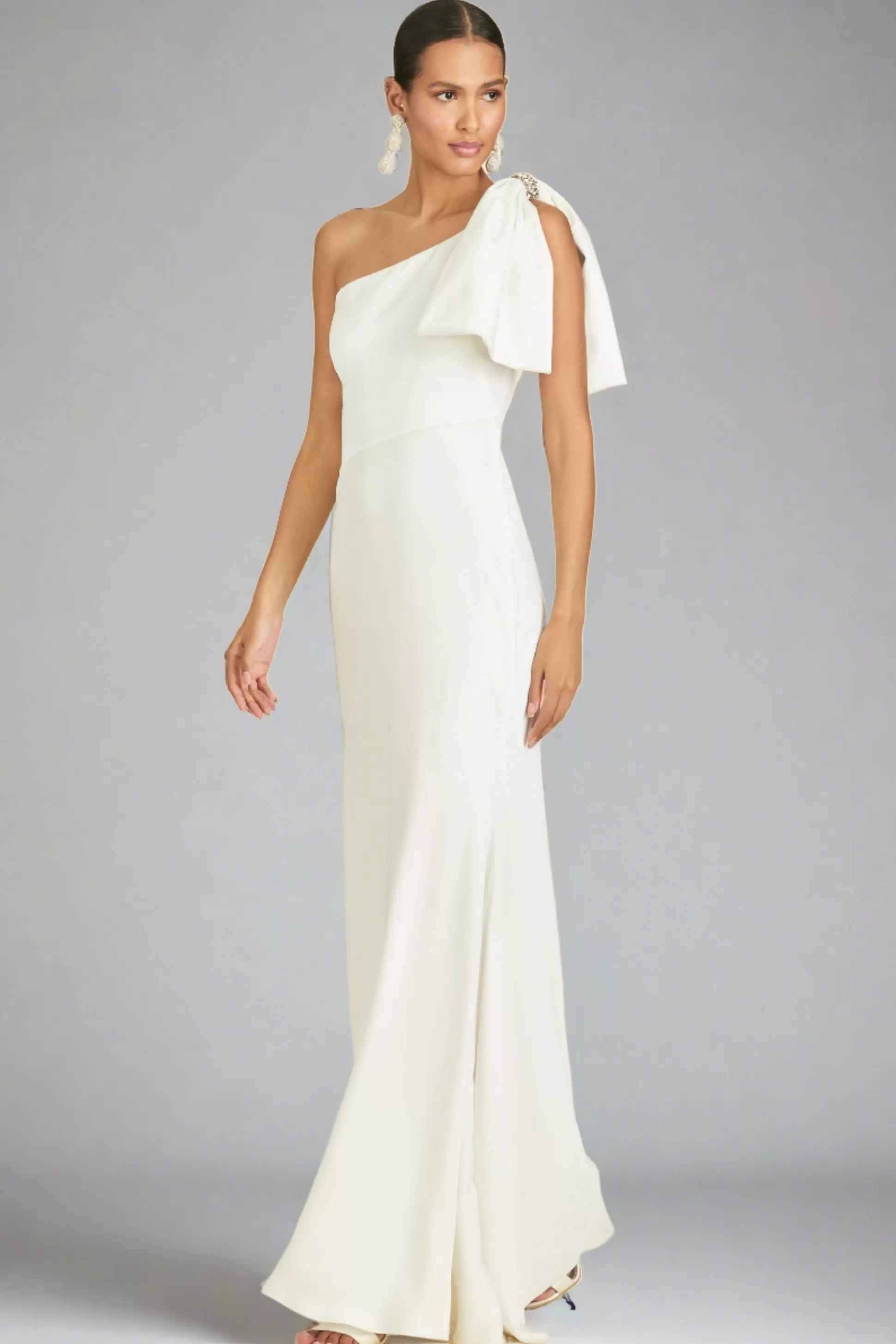 Sachin & Babi One Shoulder<Aubrey Gown - Off White Offwhite