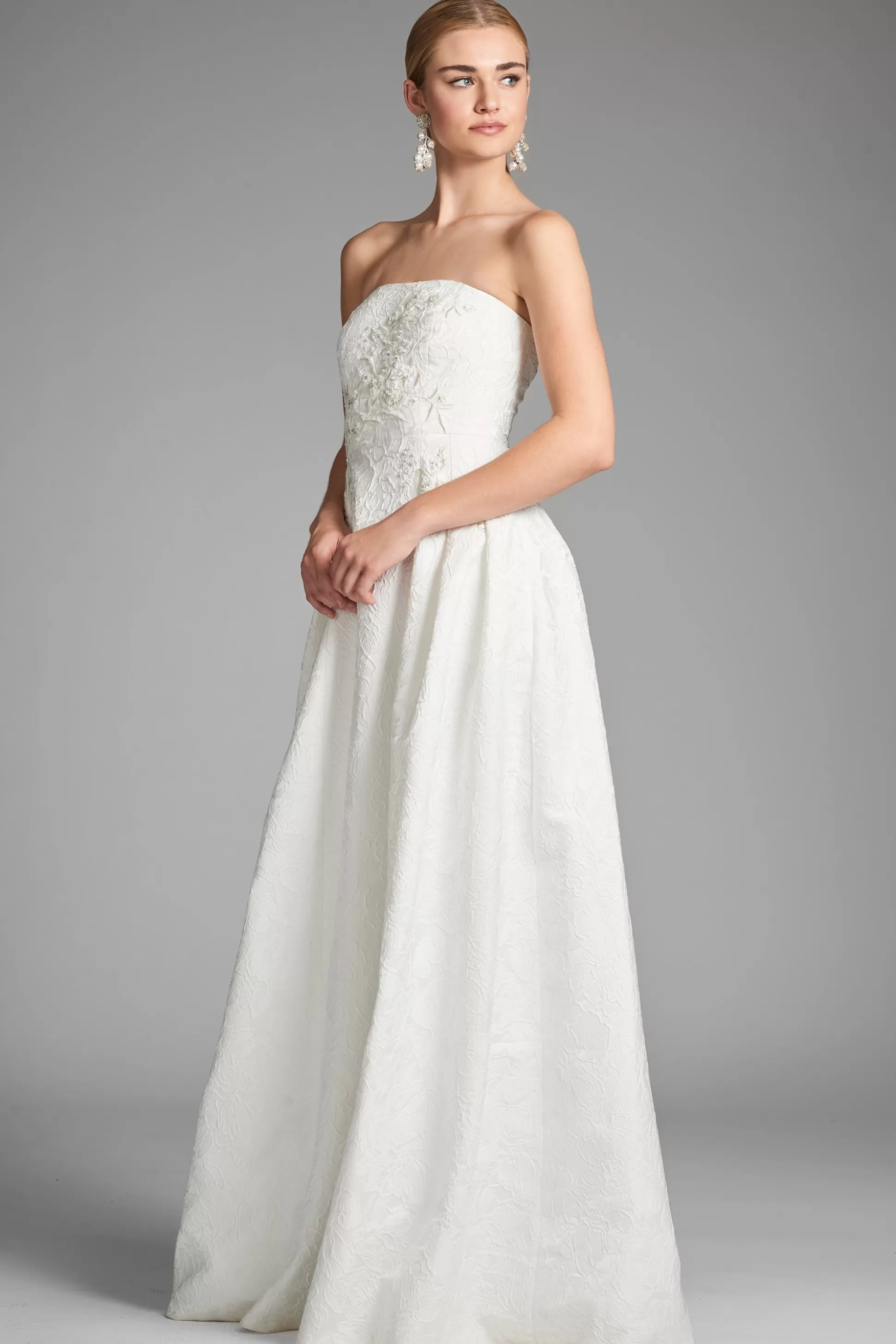 Sachin & Babi Strapless<Belle Gown - Ivory