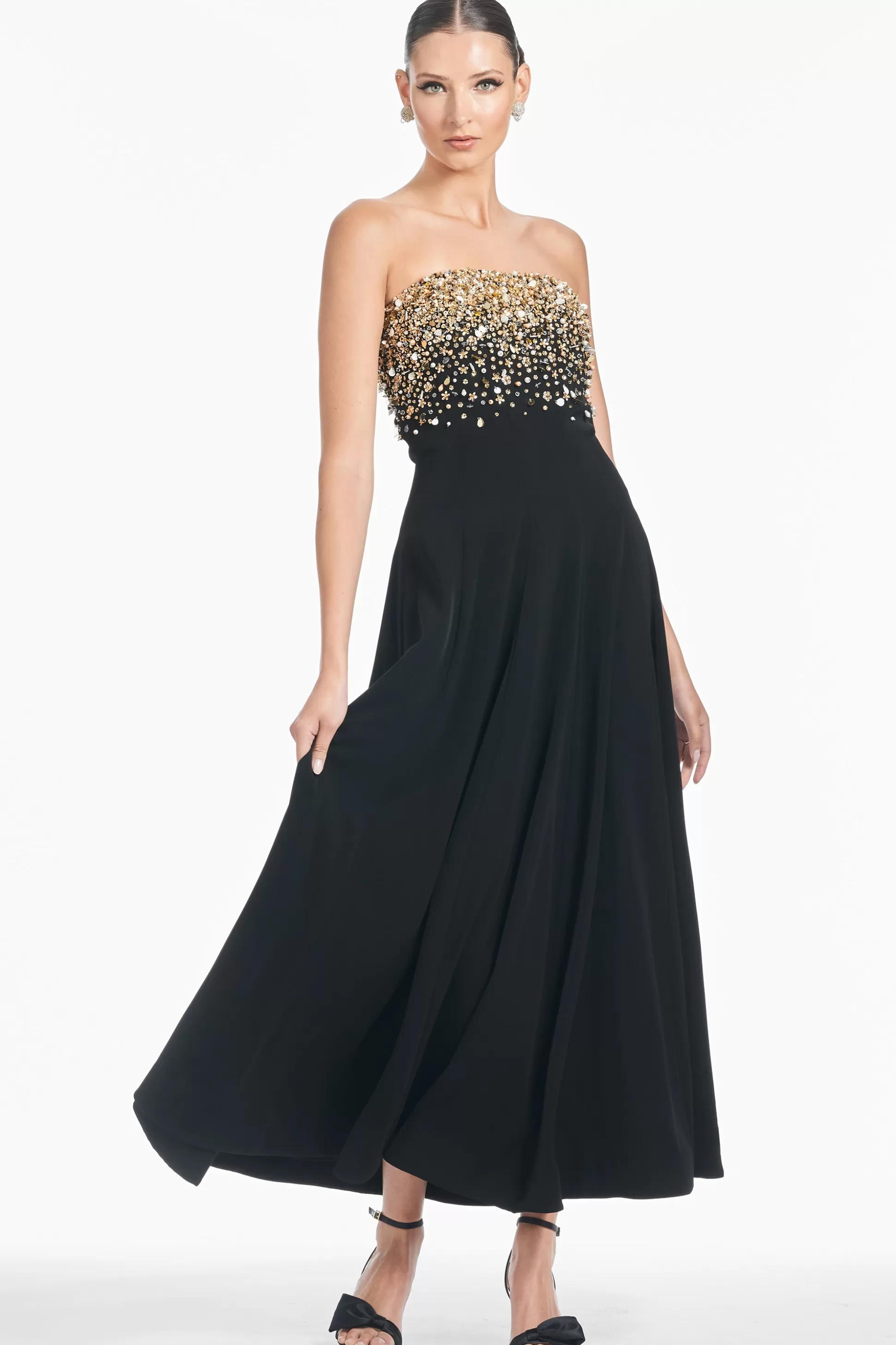 Sachin & Babi Strapless<Bettany Gown - Black