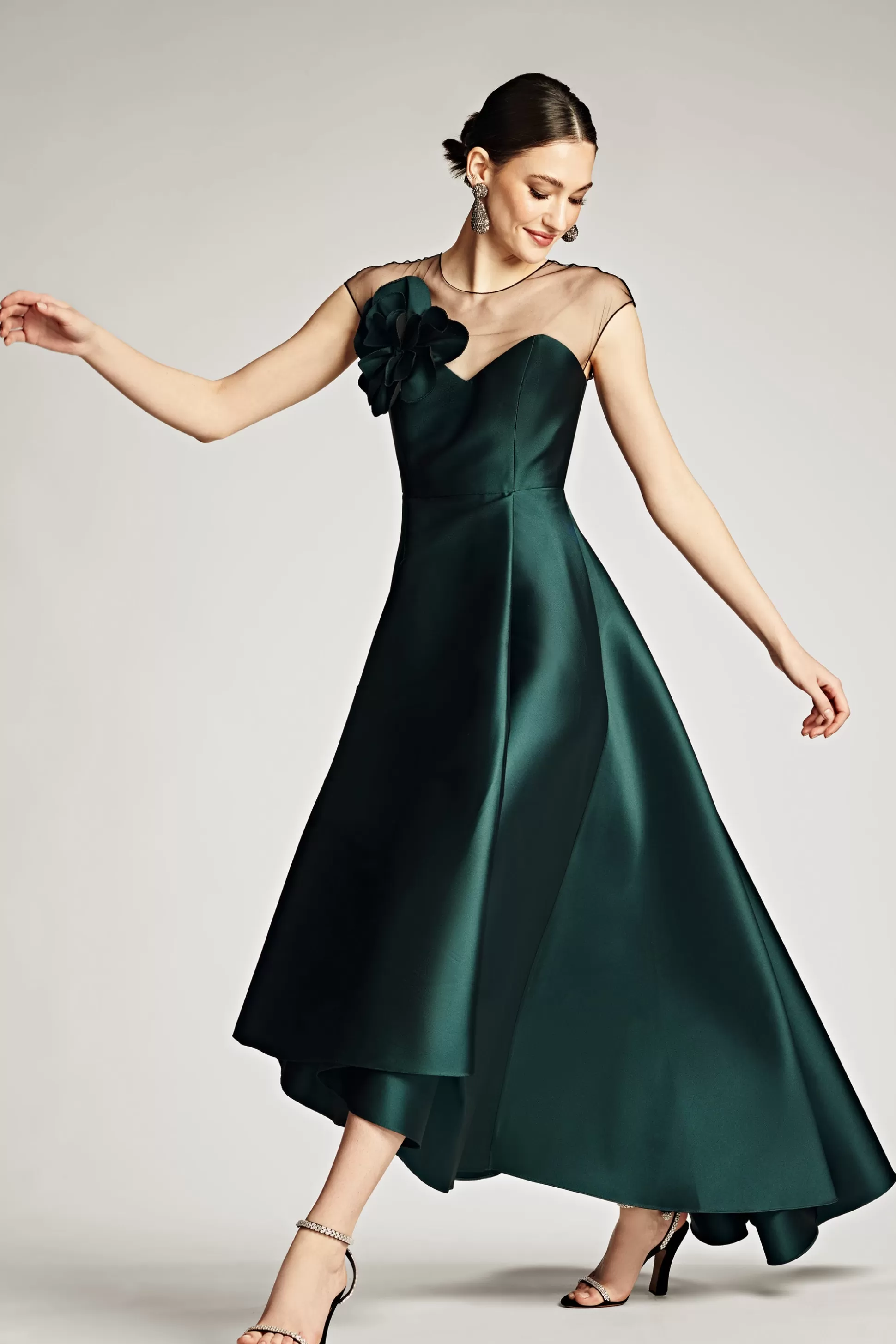 Sachin & Babi Plus Sizes | Cap Sleeve<Blakely Gown - Forest Green Forestgreen