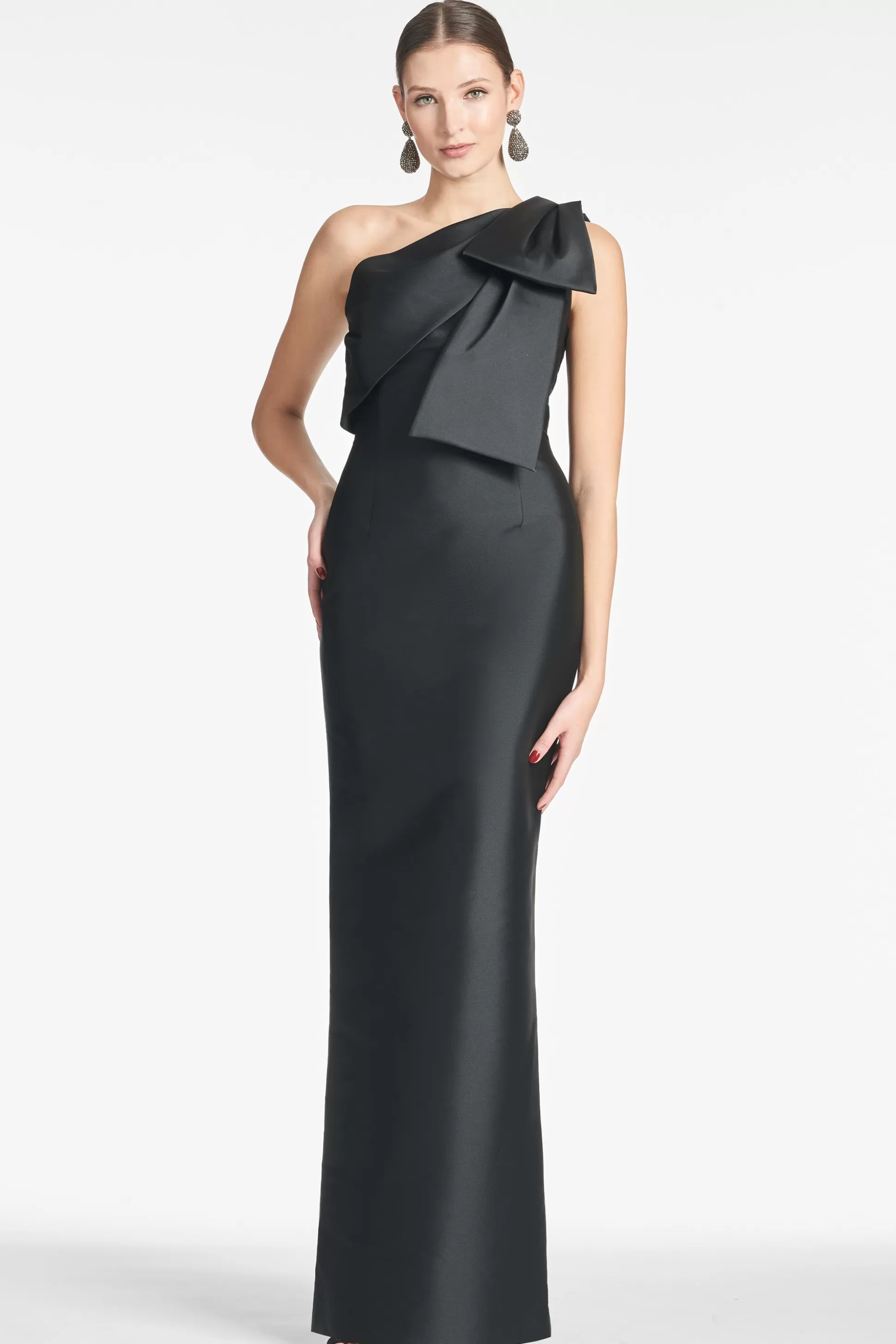 Sachin & Babi One Shoulder<Bonnie Gown - Black