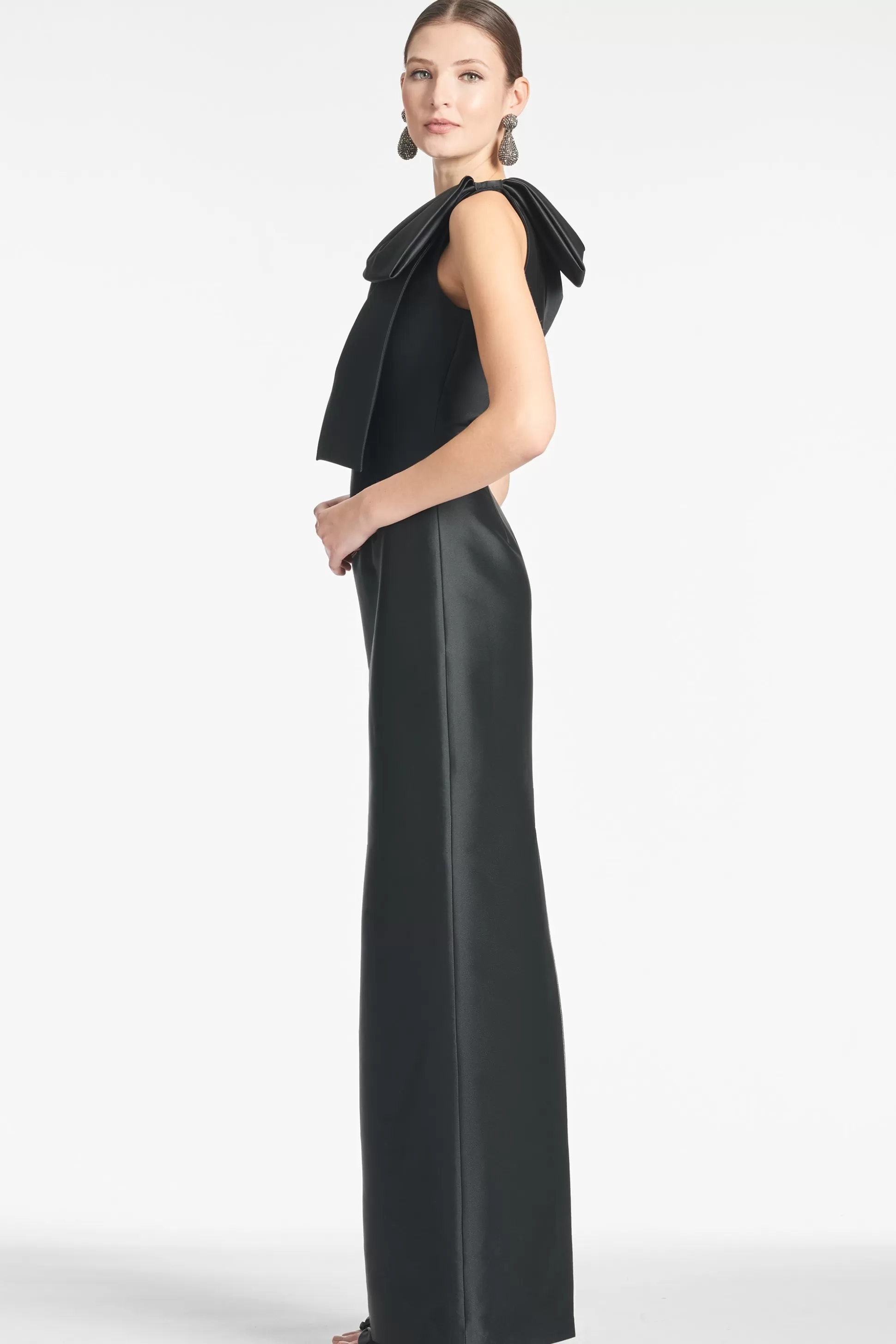 Sachin & Babi One Shoulder<Bonnie Gown - Black