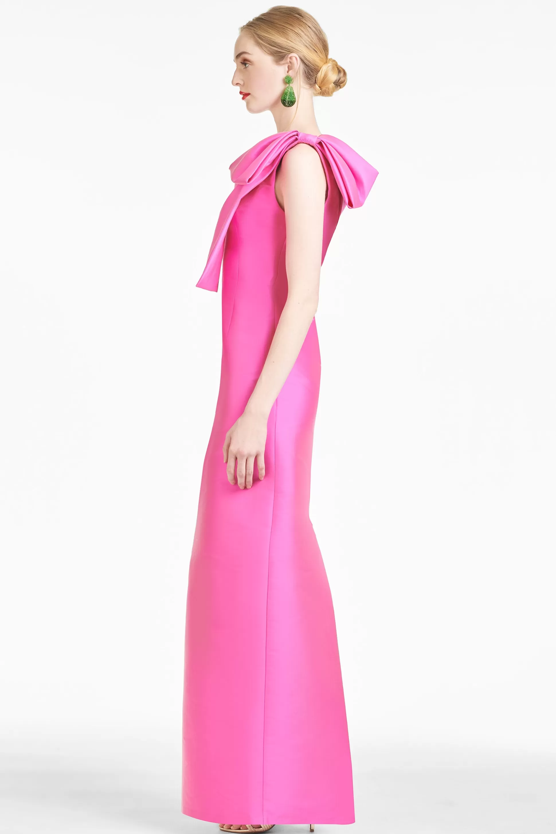 Sachin & Babi One Shoulder<Bonnie Gown - Fuchsia