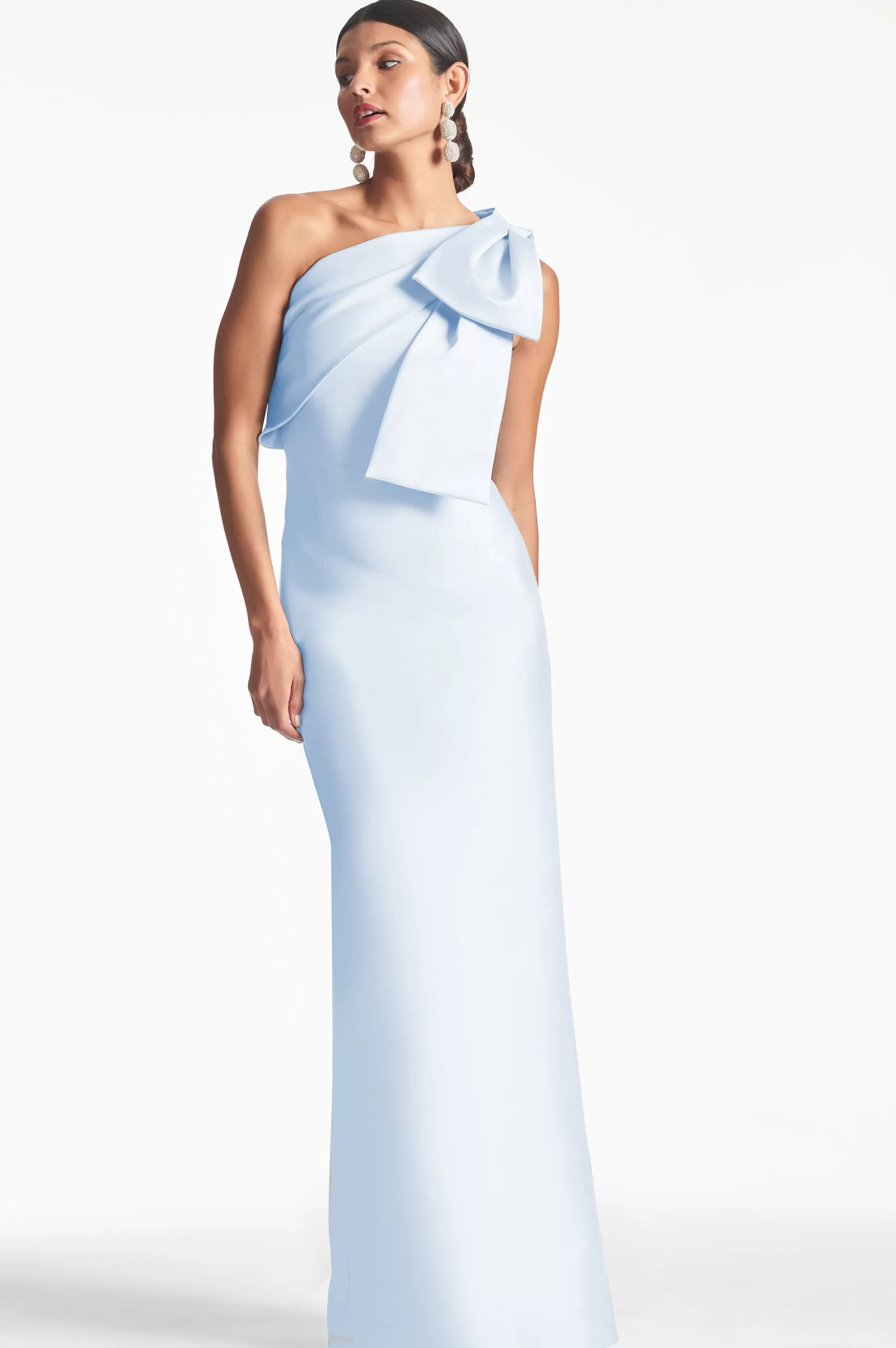 Sachin & Babi One Shoulder<Bonnie Gown - Glacial Blue Glacialblue