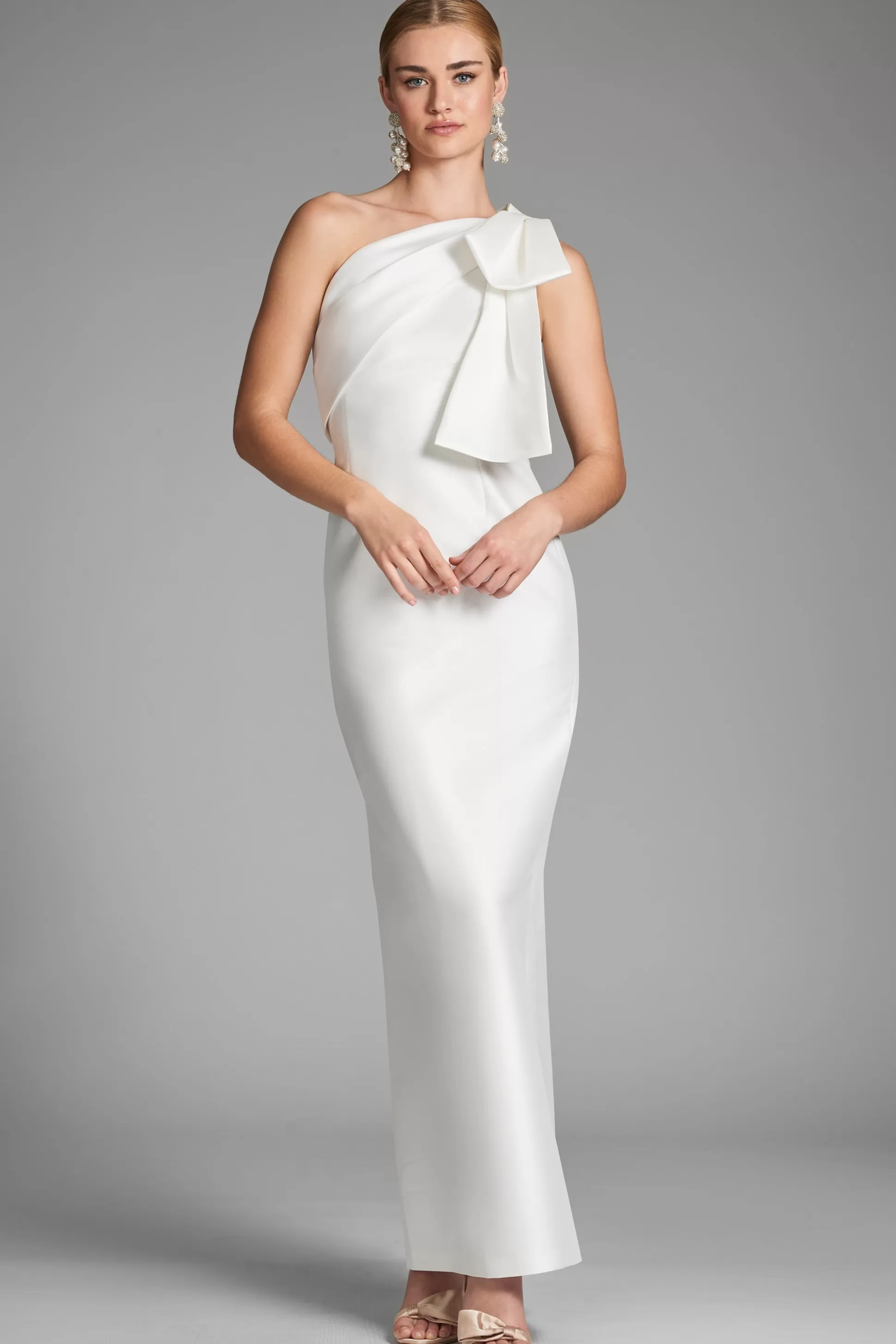 Sachin & Babi One Shoulder<Bonnie Gown - Ivory