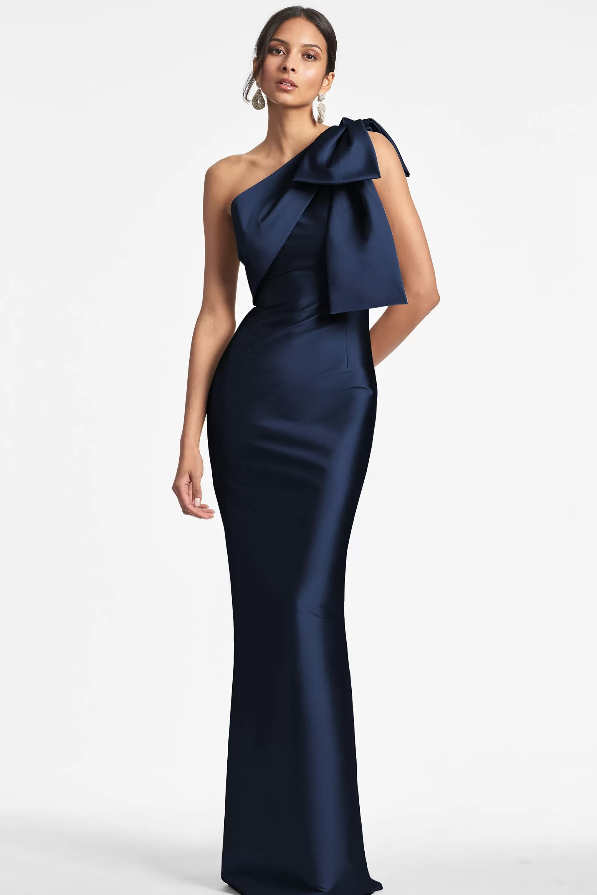 Sachin & Babi One Shoulder<Bonnie Gown - Night Sky Nightsky