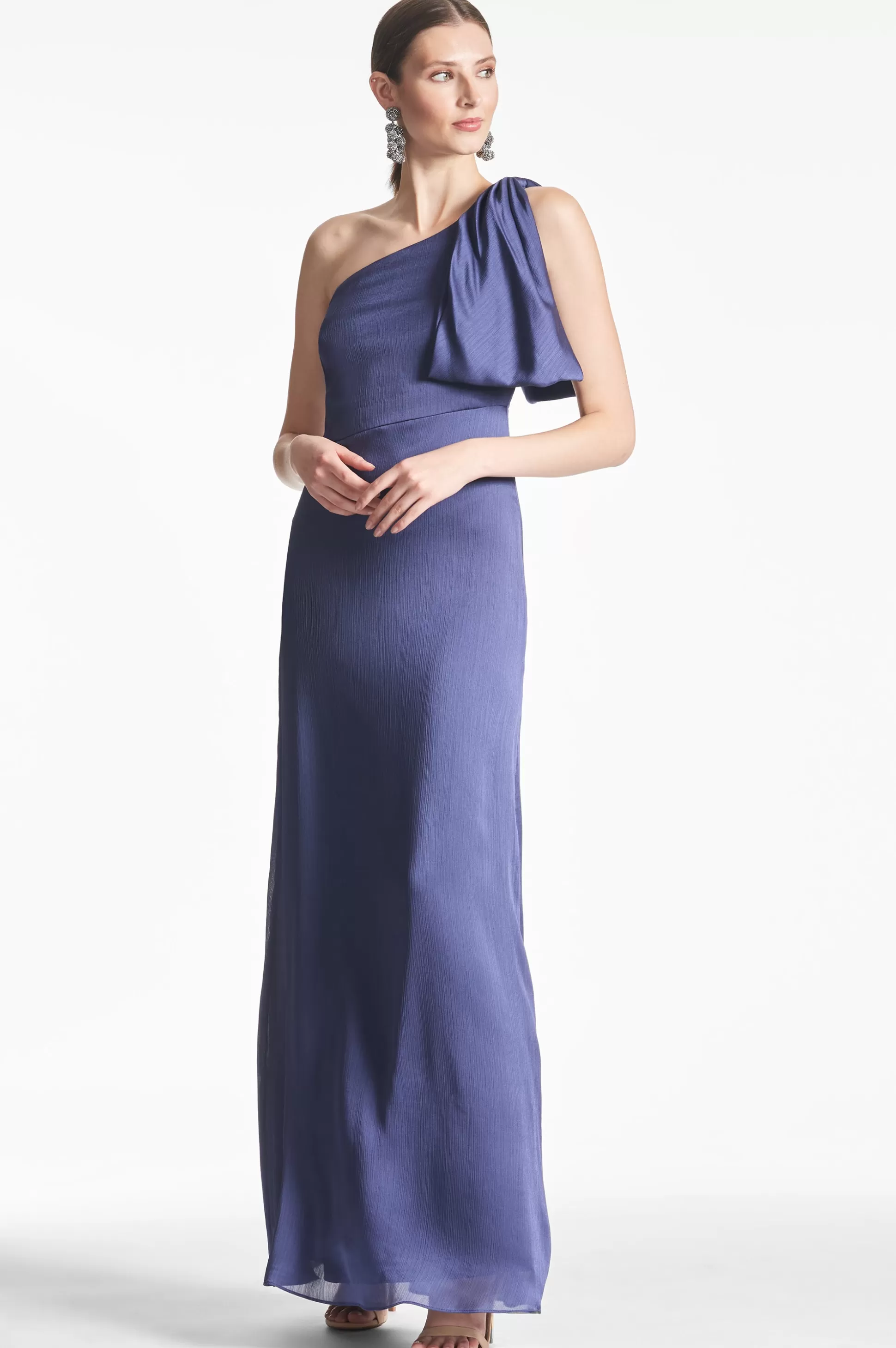 Sachin & Babi Plus Sizes | One Shoulder<Chelsea Gown - Deep Cobalt Deepcobalt