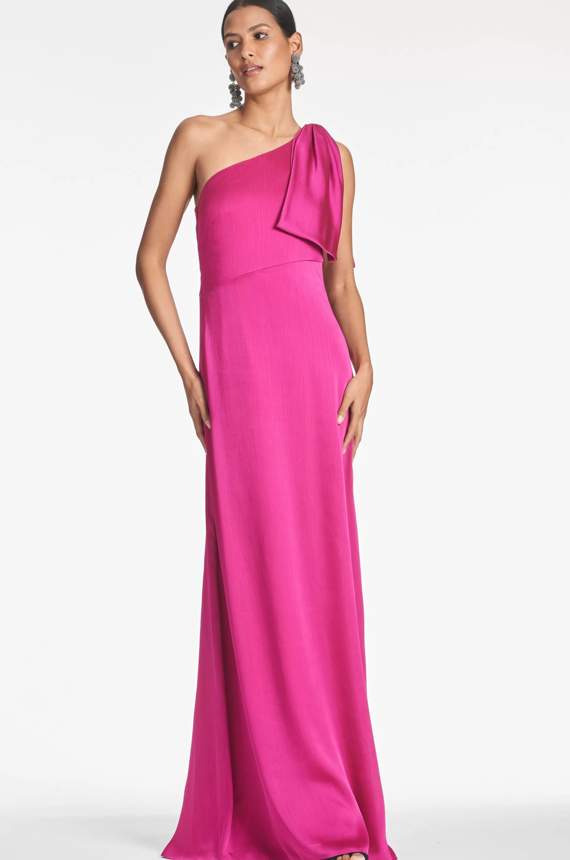 Sachin & Babi Plus Sizes | One Shoulder<Chelsea Gown - Dragonfruit