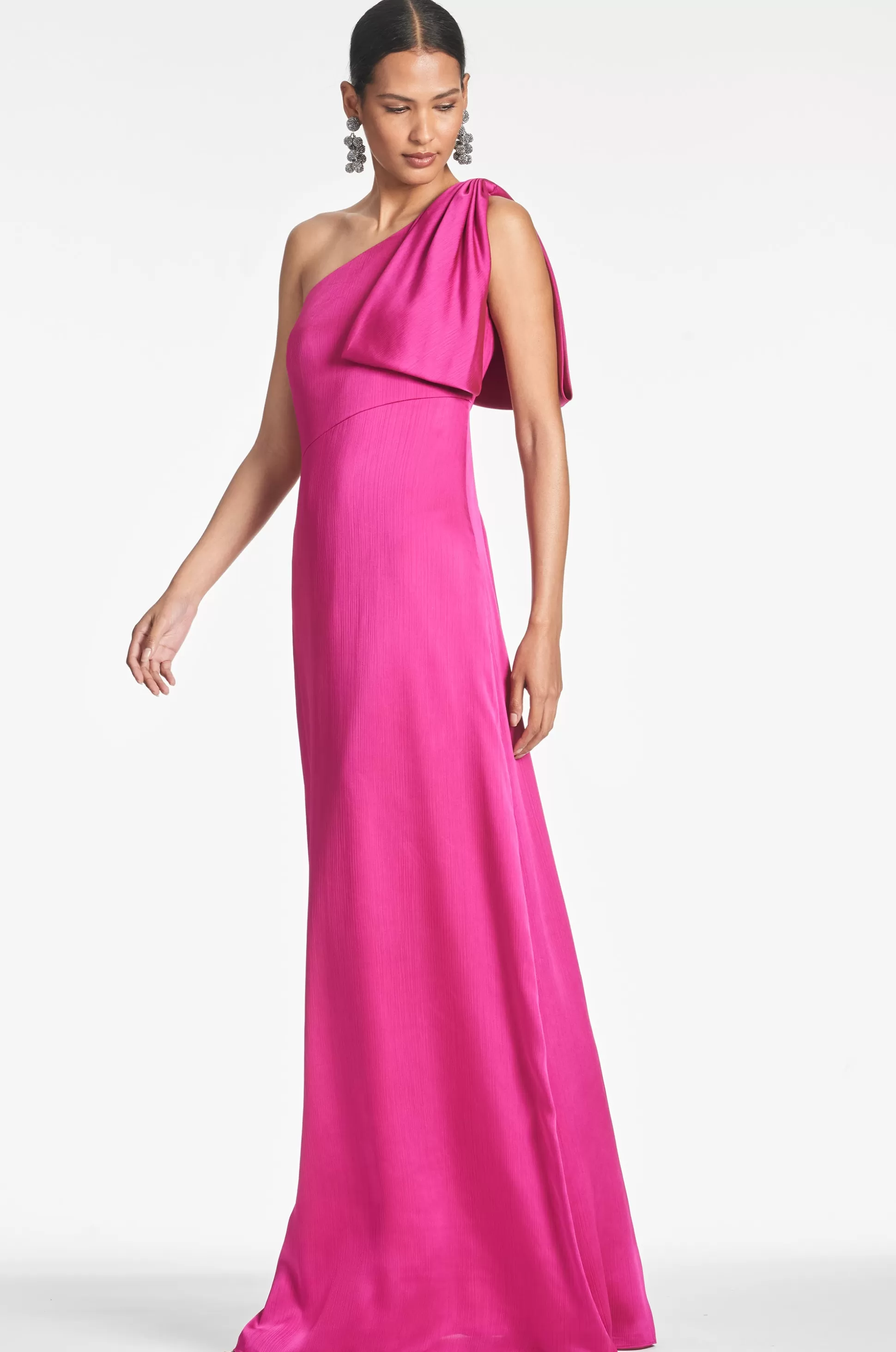 Sachin & Babi Plus Sizes | One Shoulder<Chelsea Gown - Dragonfruit