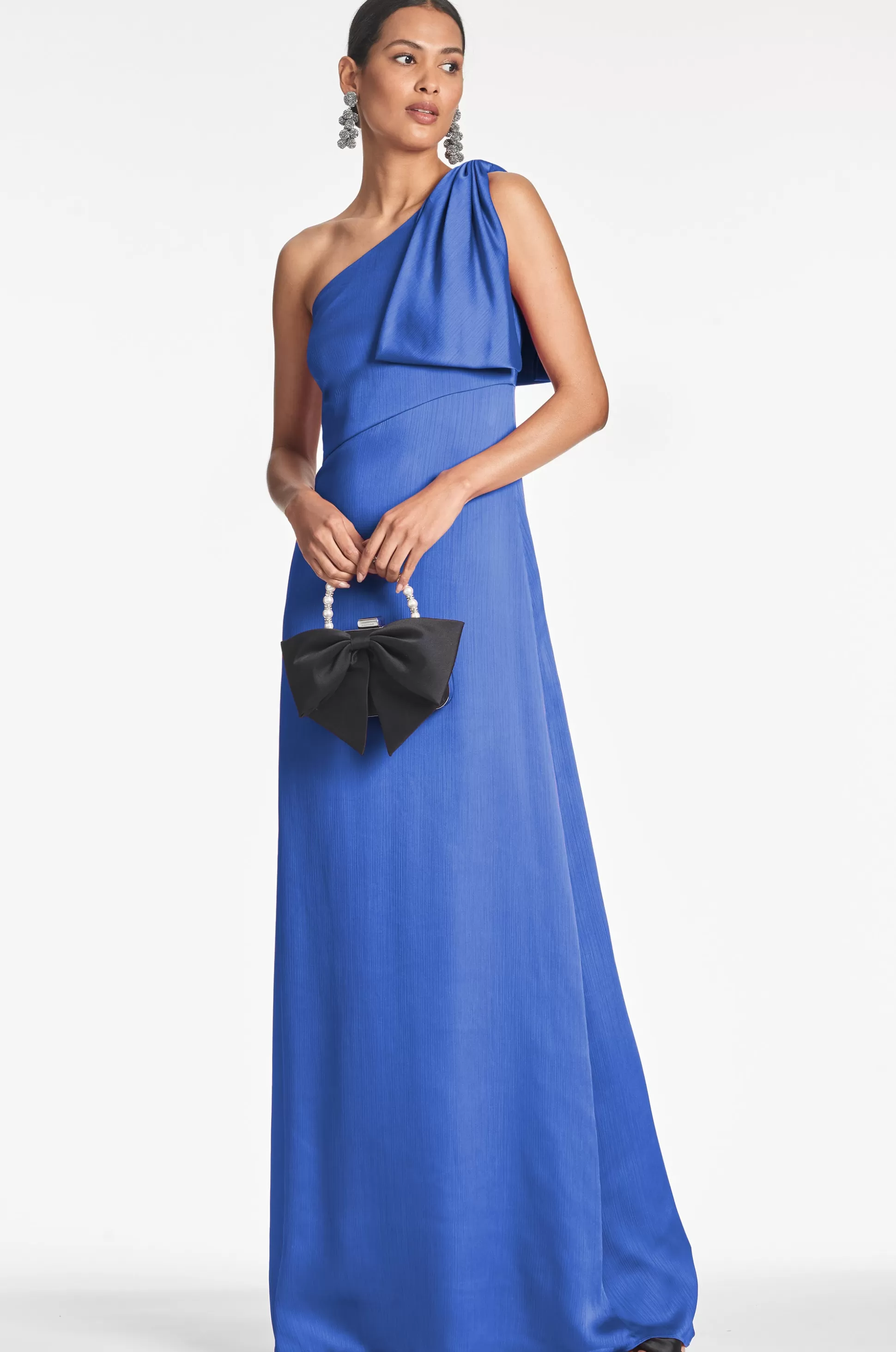 Sachin & Babi One Shoulder<Chelsea Gown - French Blue Frenchblue