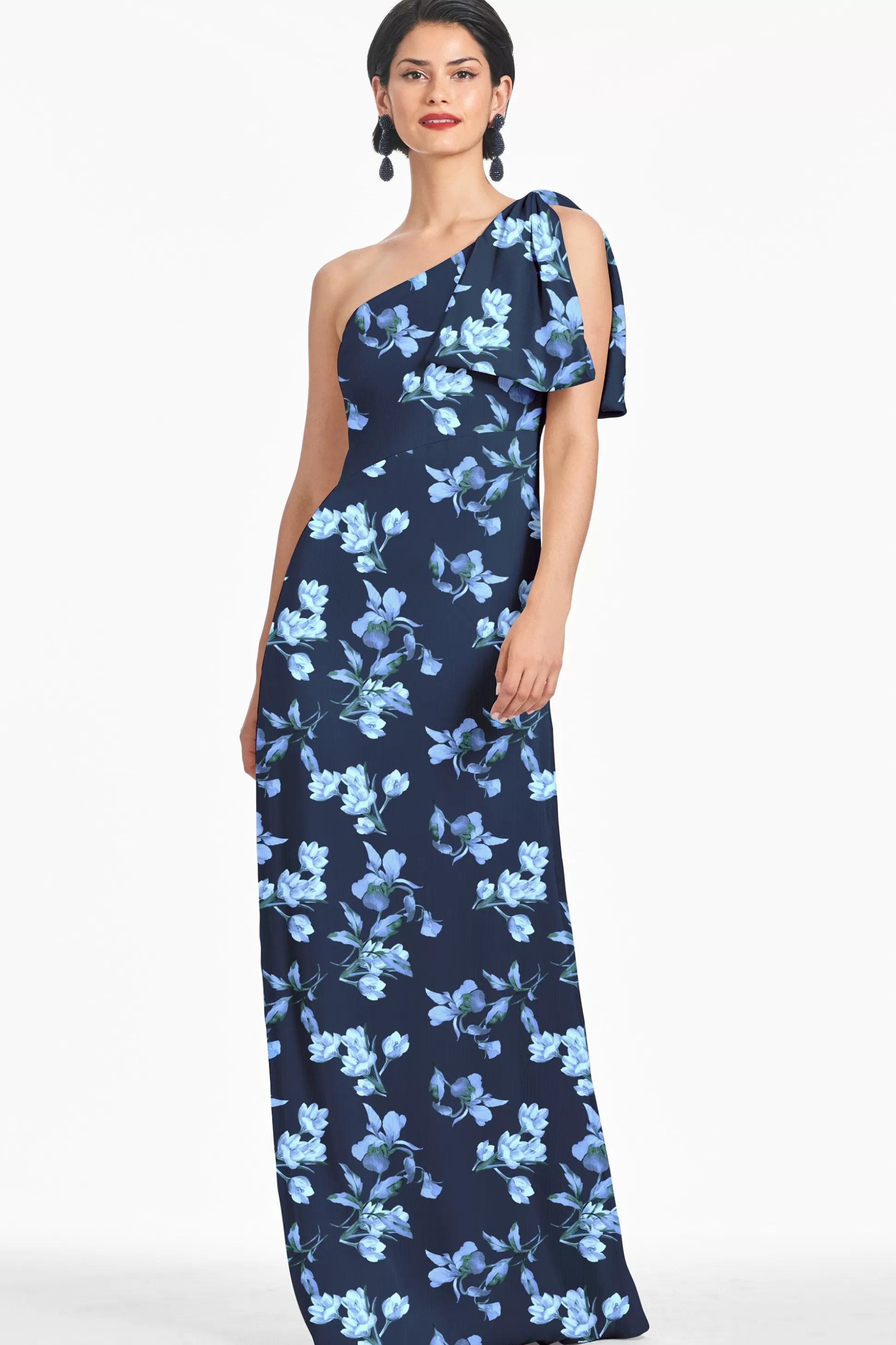 Sachin & Babi One Shoulder<Chelsea Gown - Poseidon Venetian Petal Poseidonvenetianpetal