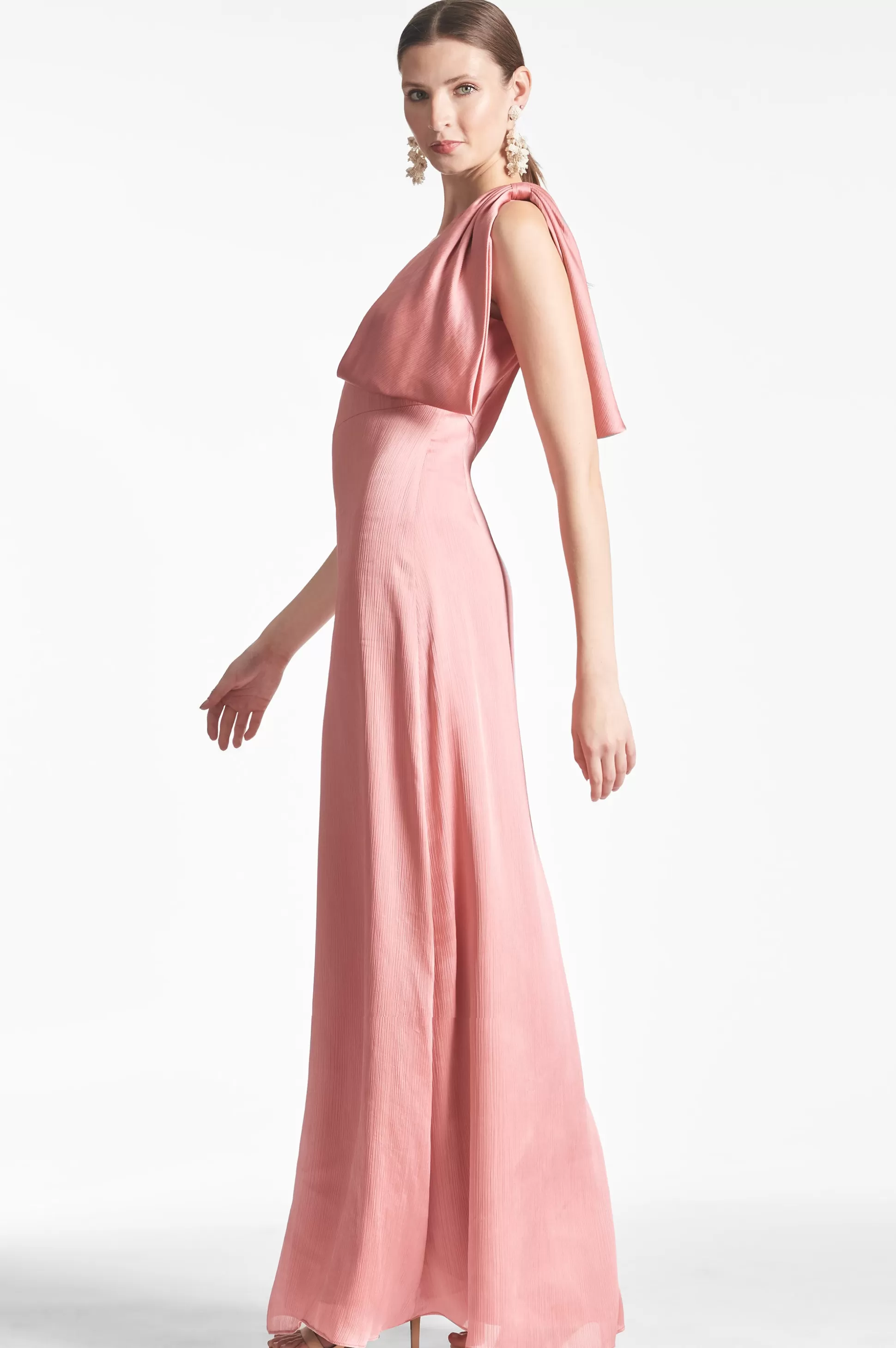 Sachin & Babi One Shoulder<Chelsea Gown - Rouge