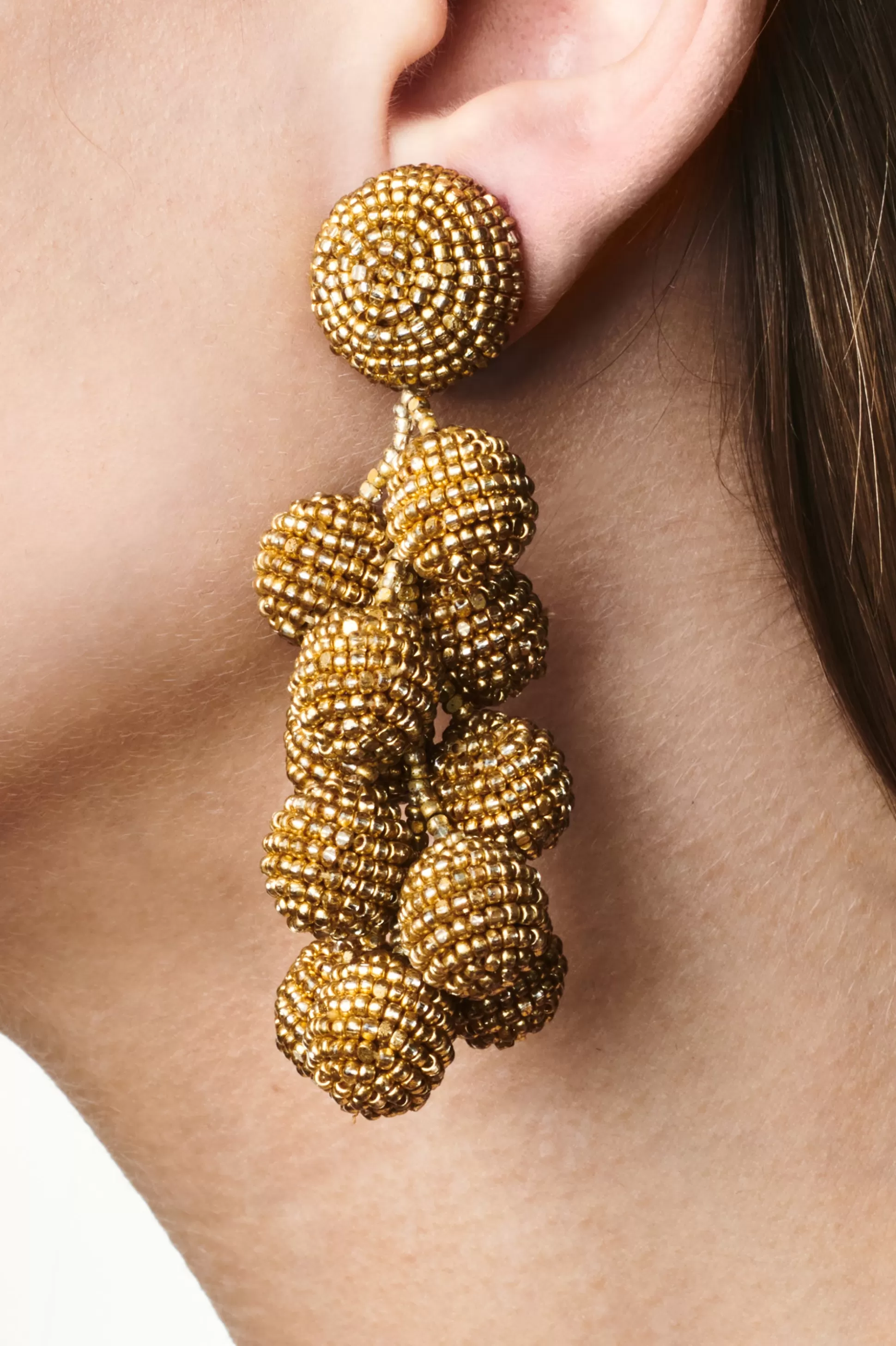 Sachin & Babi Earrings<Coconuts Earrings - Smooth Beads Gold