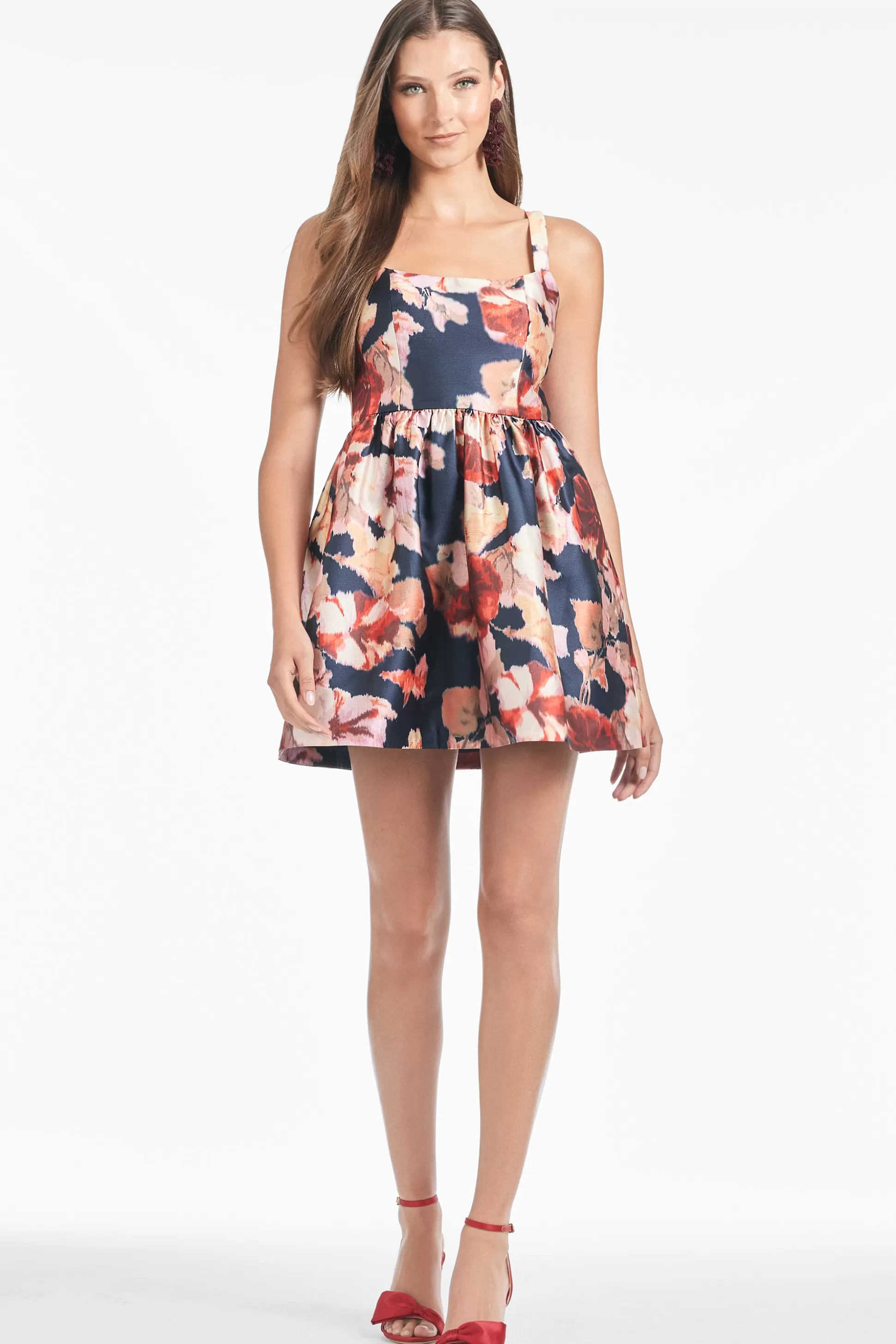 Sachin & Babi Fit & Flare | Mini<Cora Dress - Bedford Bouquet Bedfordbouquet