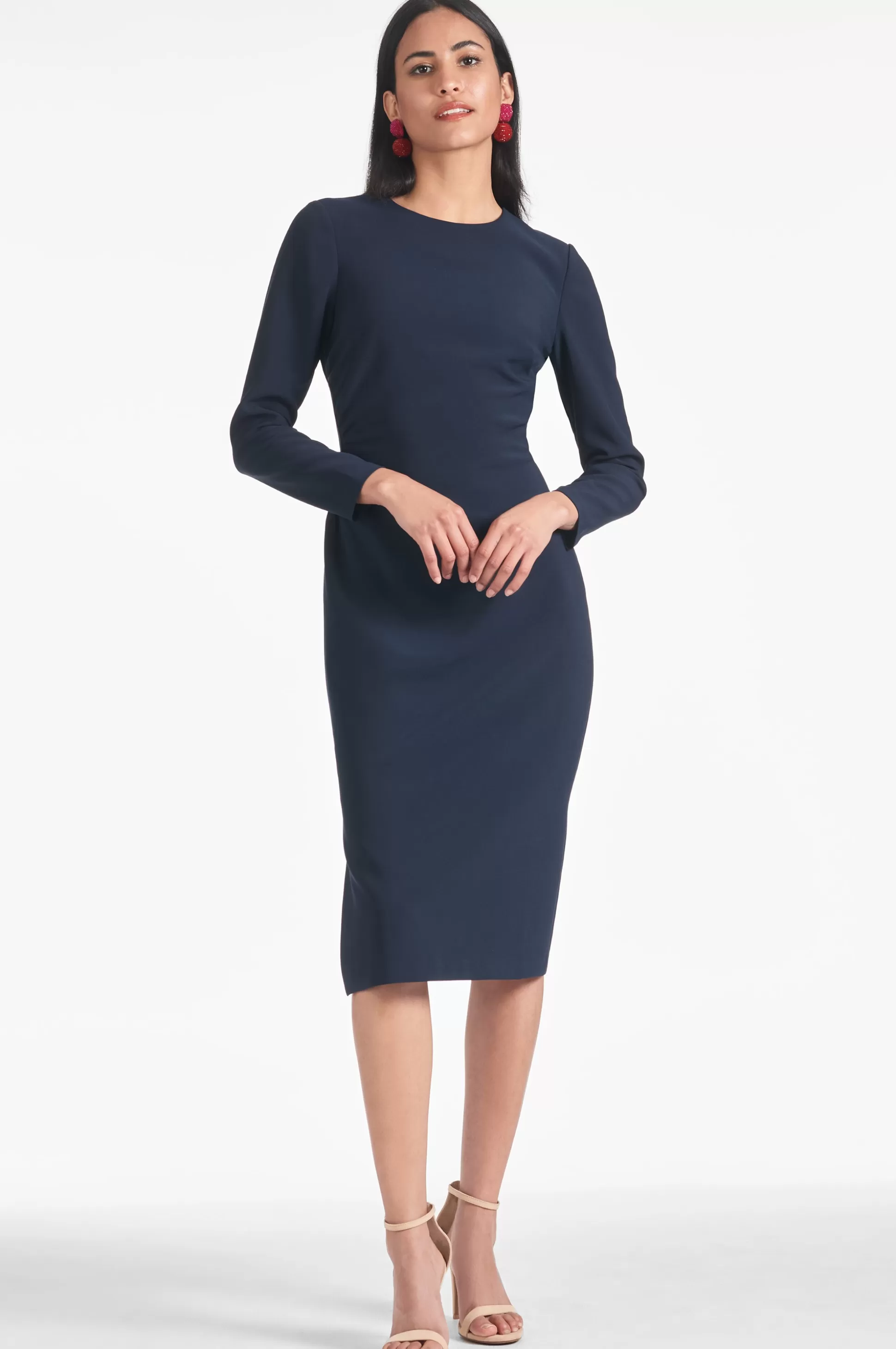 Sachin & Babi Plus Sizes | Midi<Dee Dress - Dark Midnight Darkmidnight