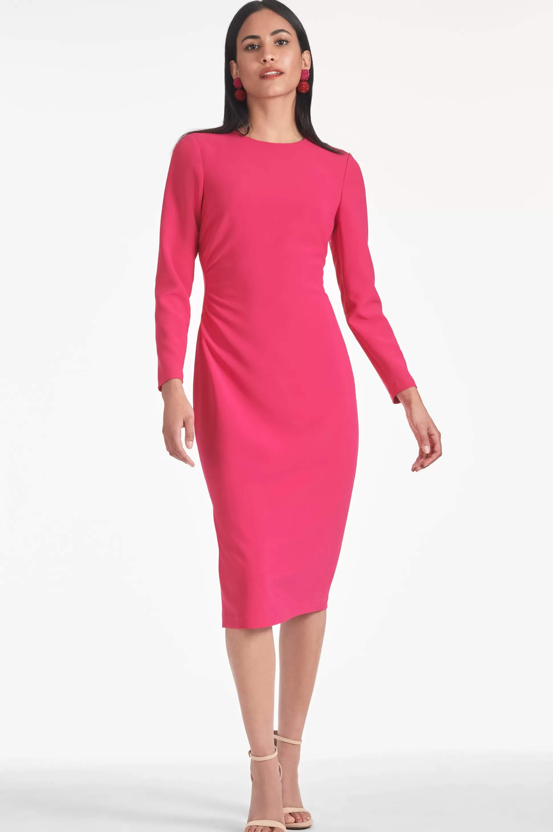 Sachin & Babi Plus Sizes | Midi<Dee Dress - Passionfruit