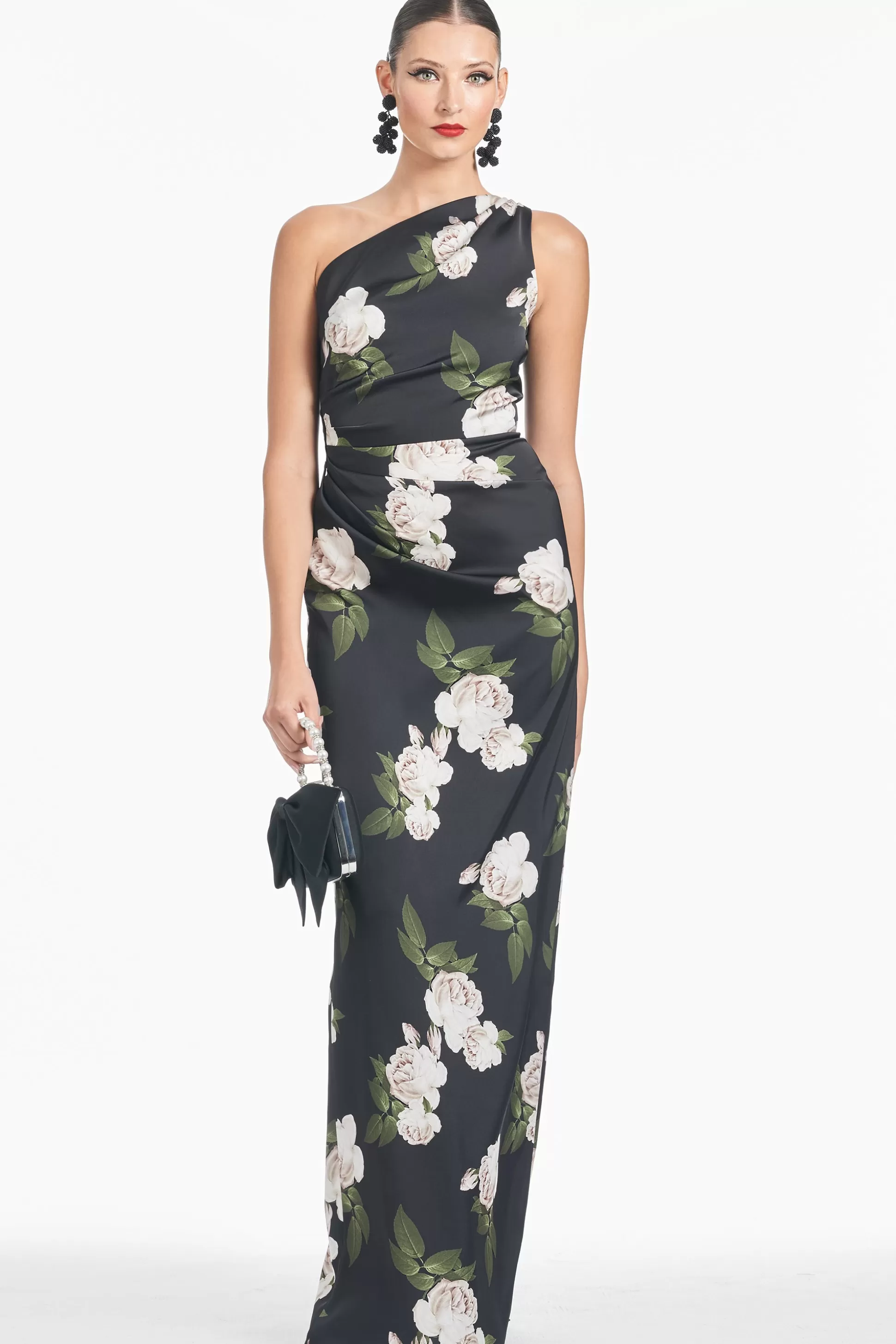 Sachin & Babi One Shoulder<Delancy Gown - Obsidian Blooms Obsideonblooms