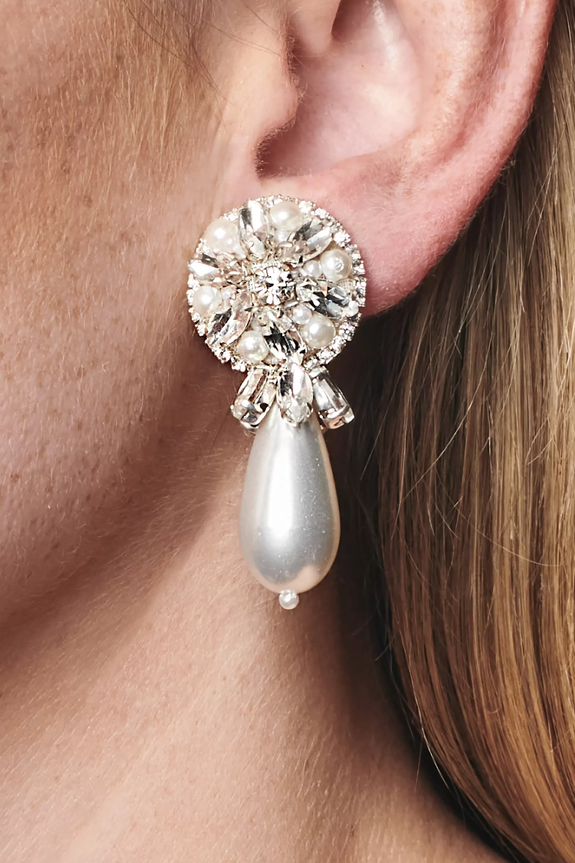 Sachin & Babi Earrings<Elisha Earrings - Crystals / Pearl