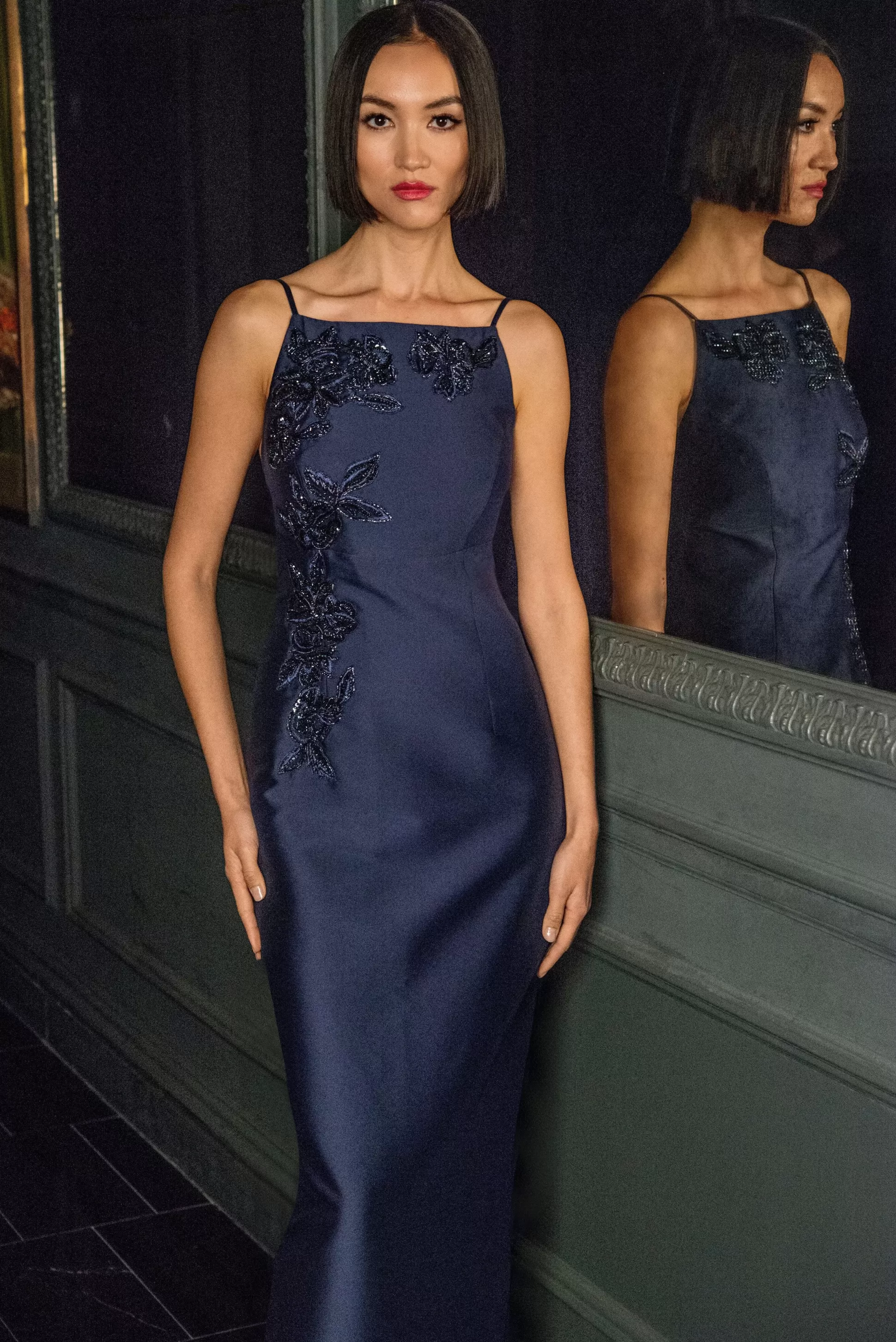 Sachin & Babi Sleeveless<Embellished Pryce Gown - Night Sky Nightsky