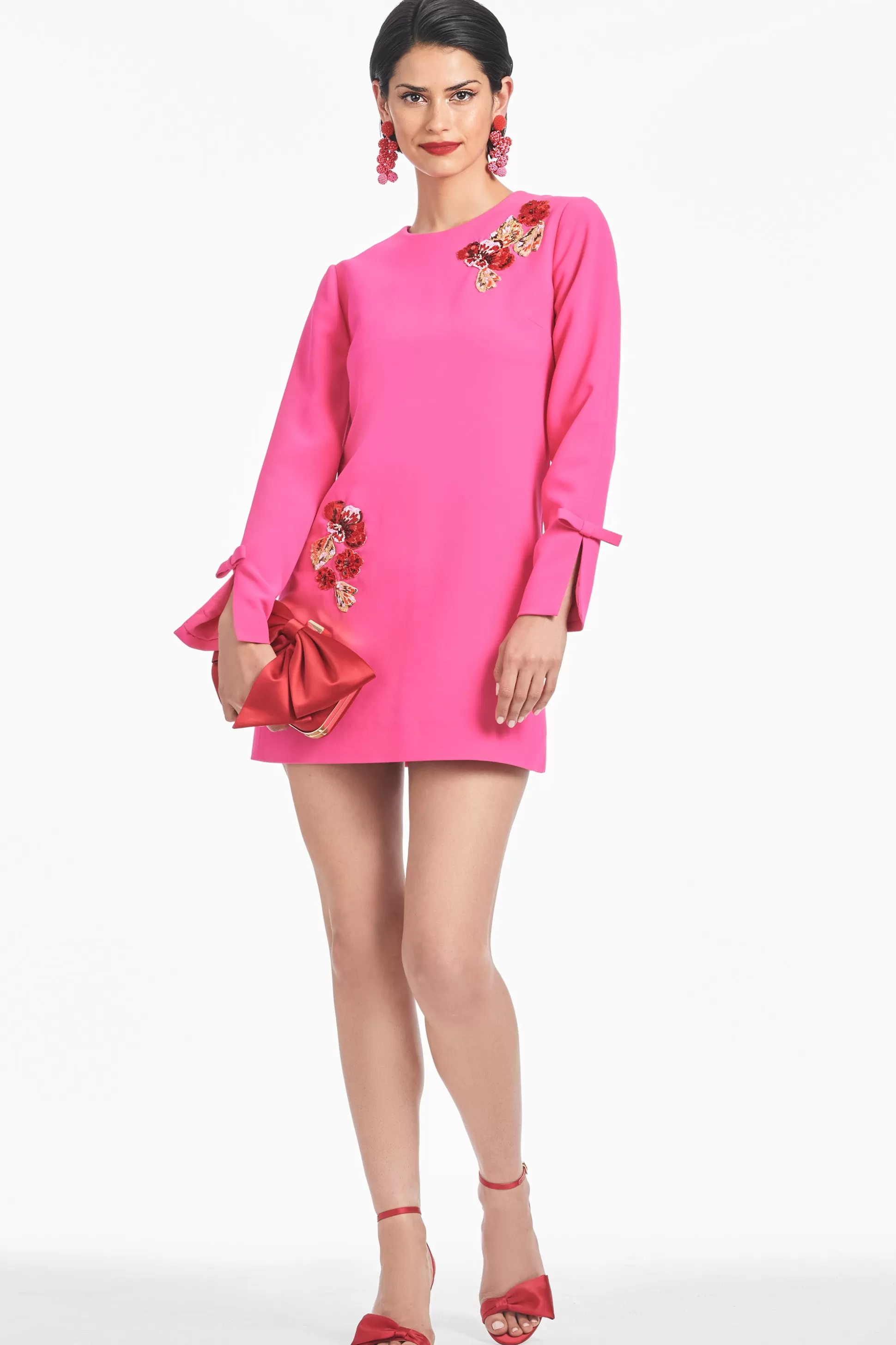 Sachin & Babi Mini<Embroidered Lily Dress - Electric Pink Electricpink