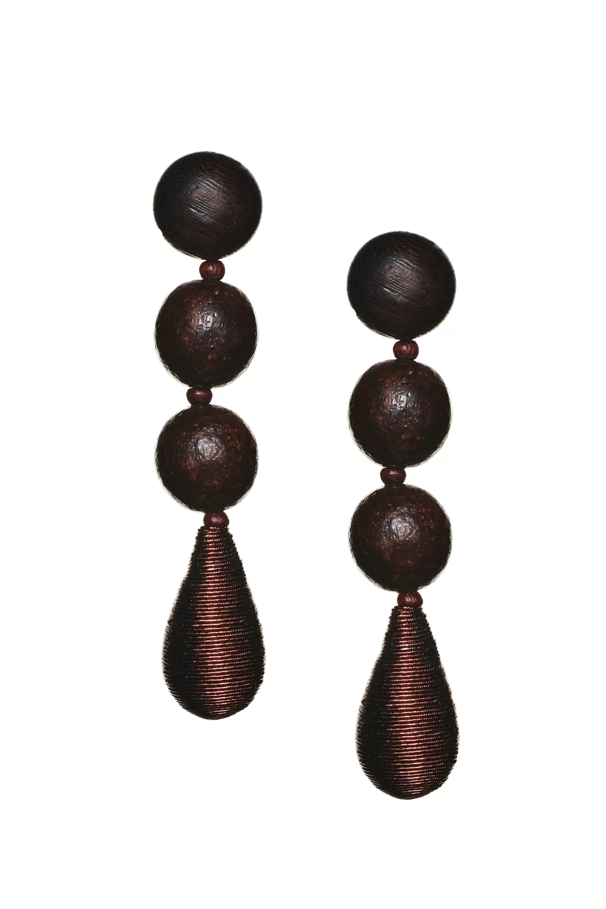 Sachin & Babi Earrings<Frida Earrings - Wood Robleswood&metallicbronze