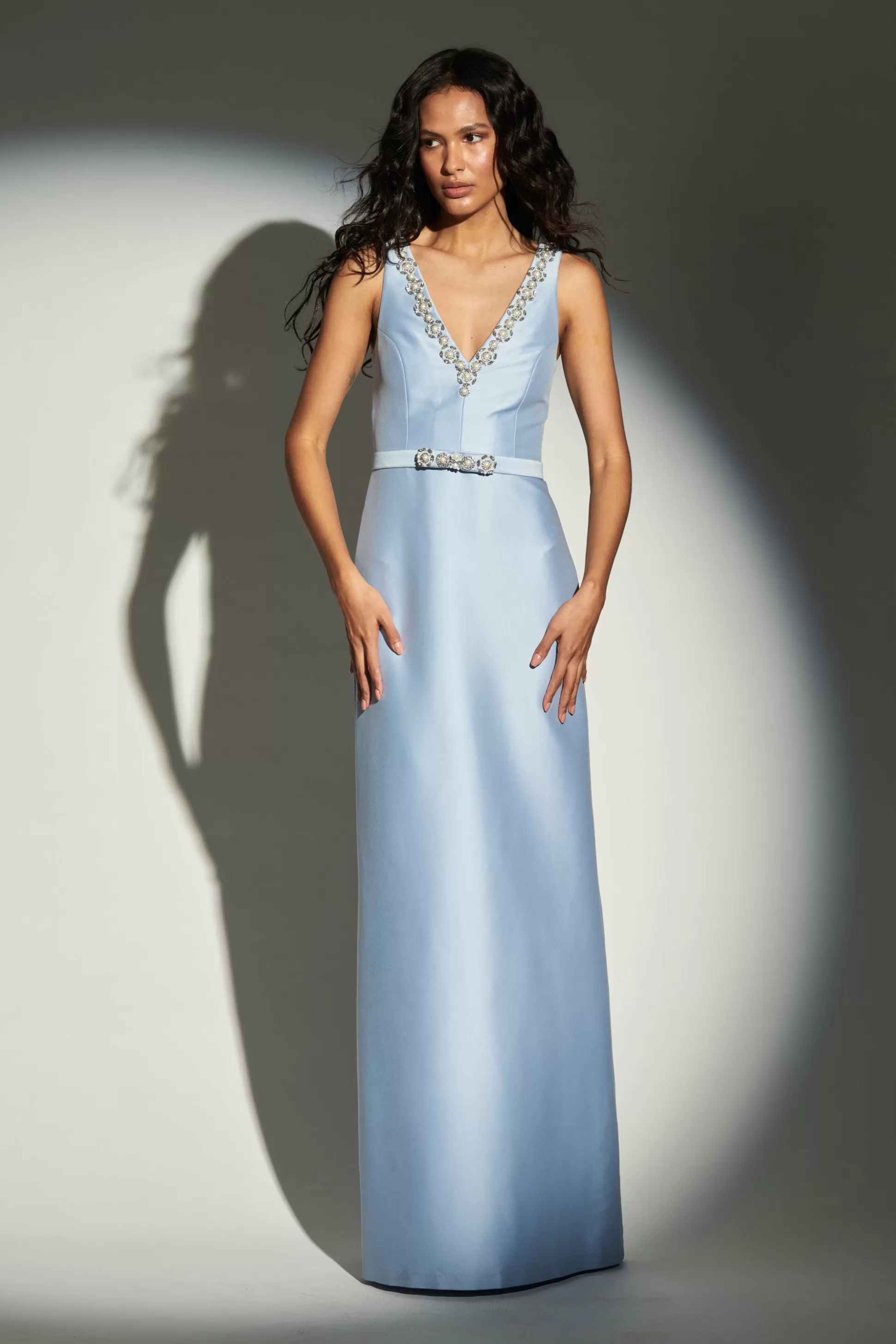 Sachin & Babi Sleeveless<Garda Gown - Glacial Blue Glacialblue