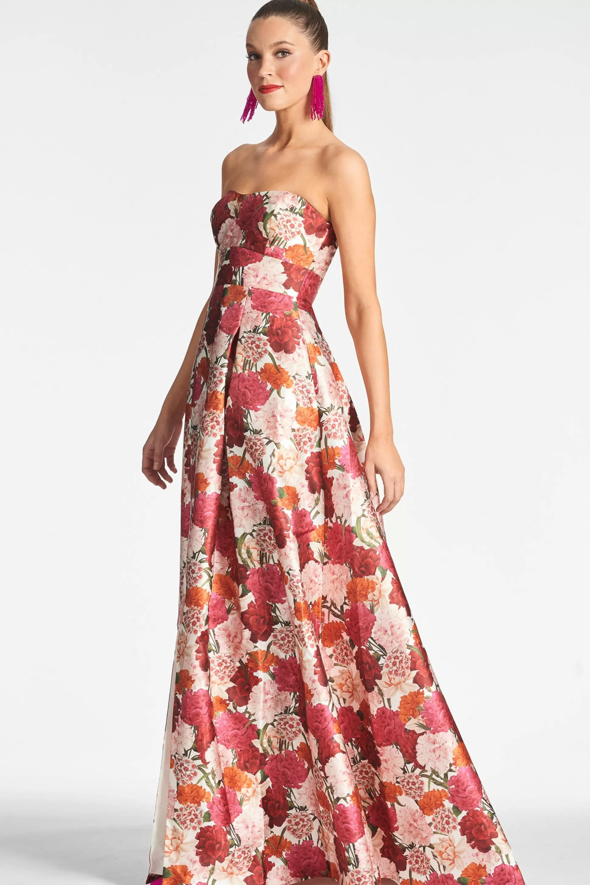 Sachin & Babi Strapless<Giovanna Gown - Molti Fiore Moltifiore