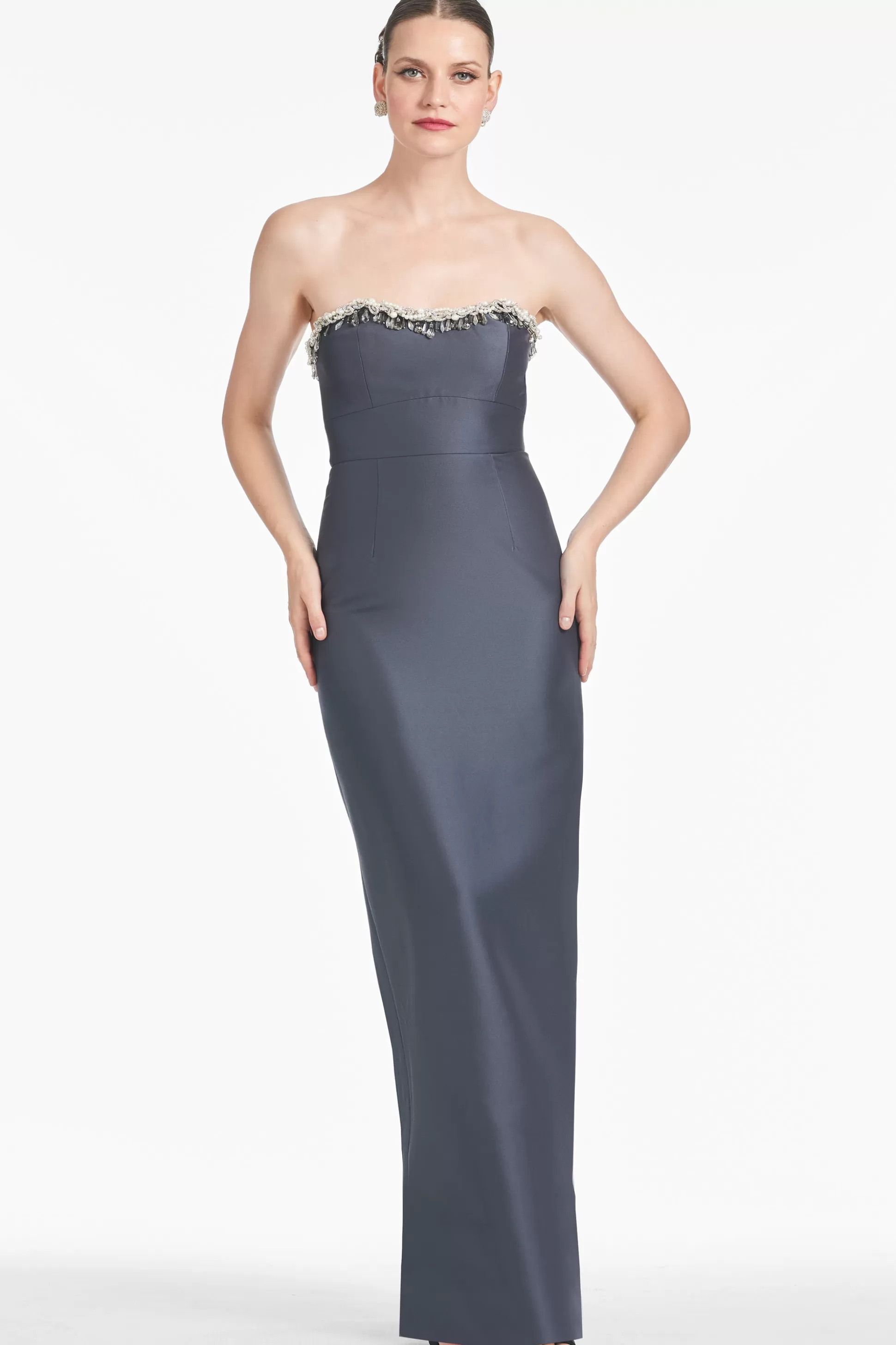 Sachin & Babi Strapless<Hedy Gown - Charcoal