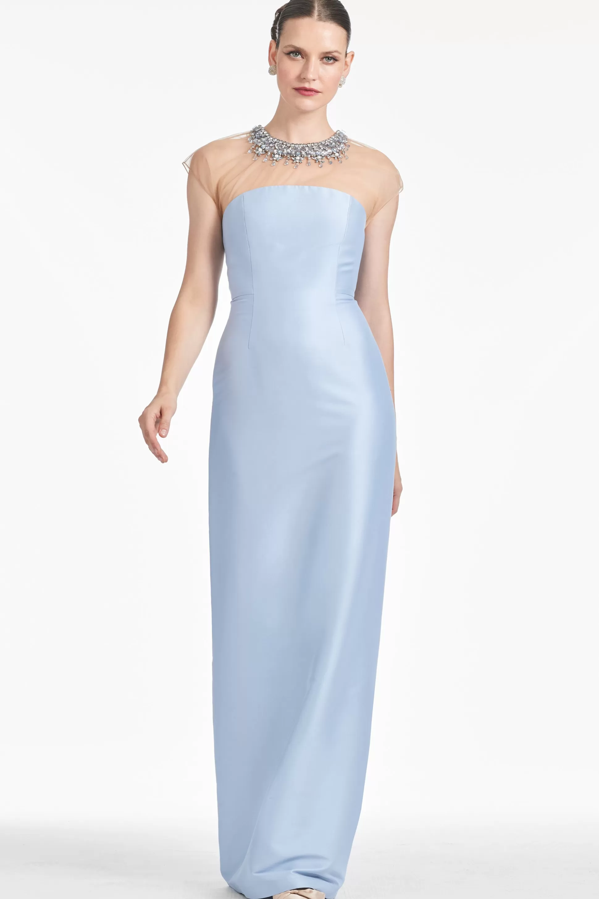 Sachin & Babi Cap Sleeve<Irina Gown - Glacial Blue Glacialblue