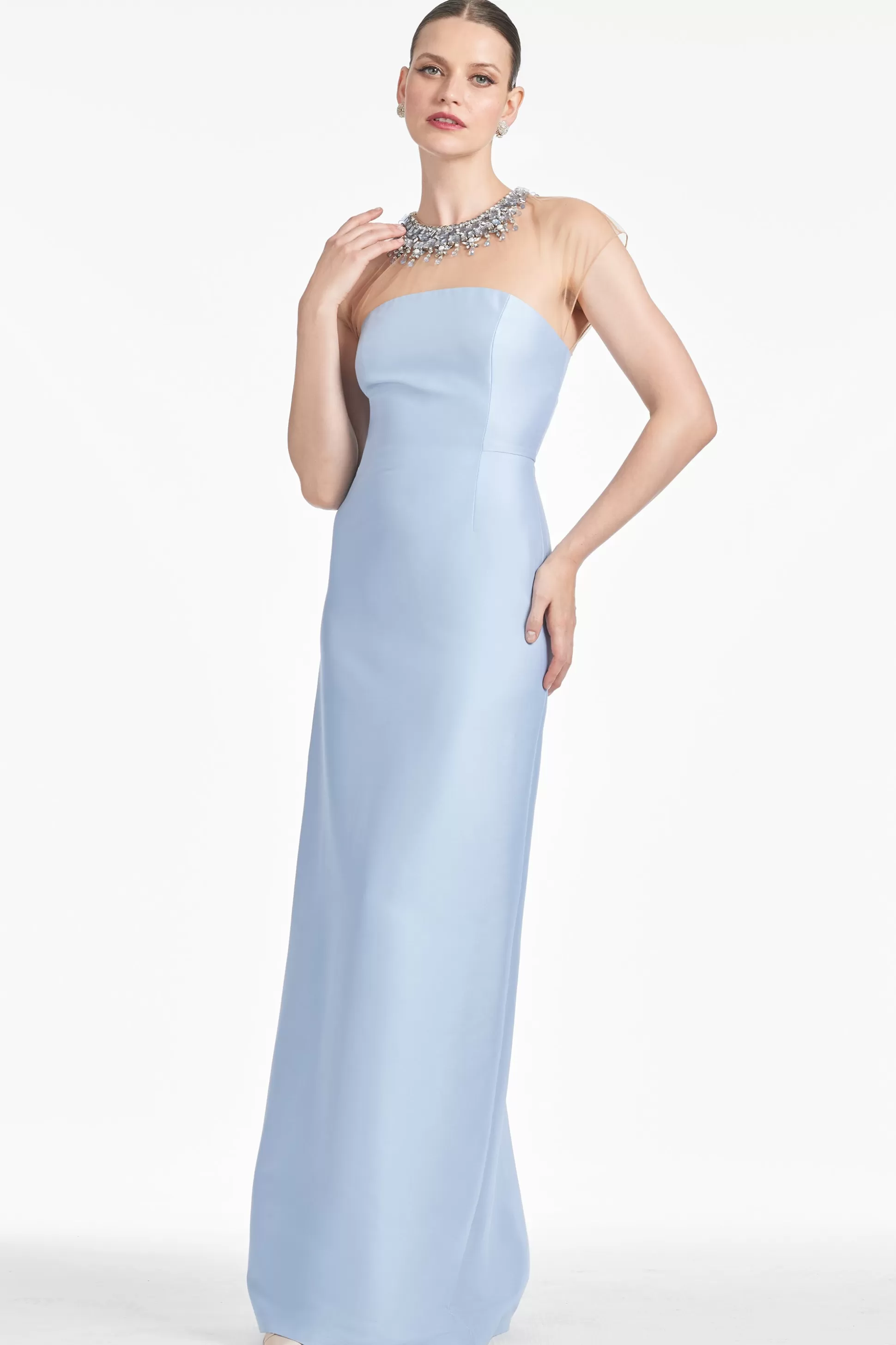 Sachin & Babi Cap Sleeve<Irina Gown - Glacial Blue Glacialblue