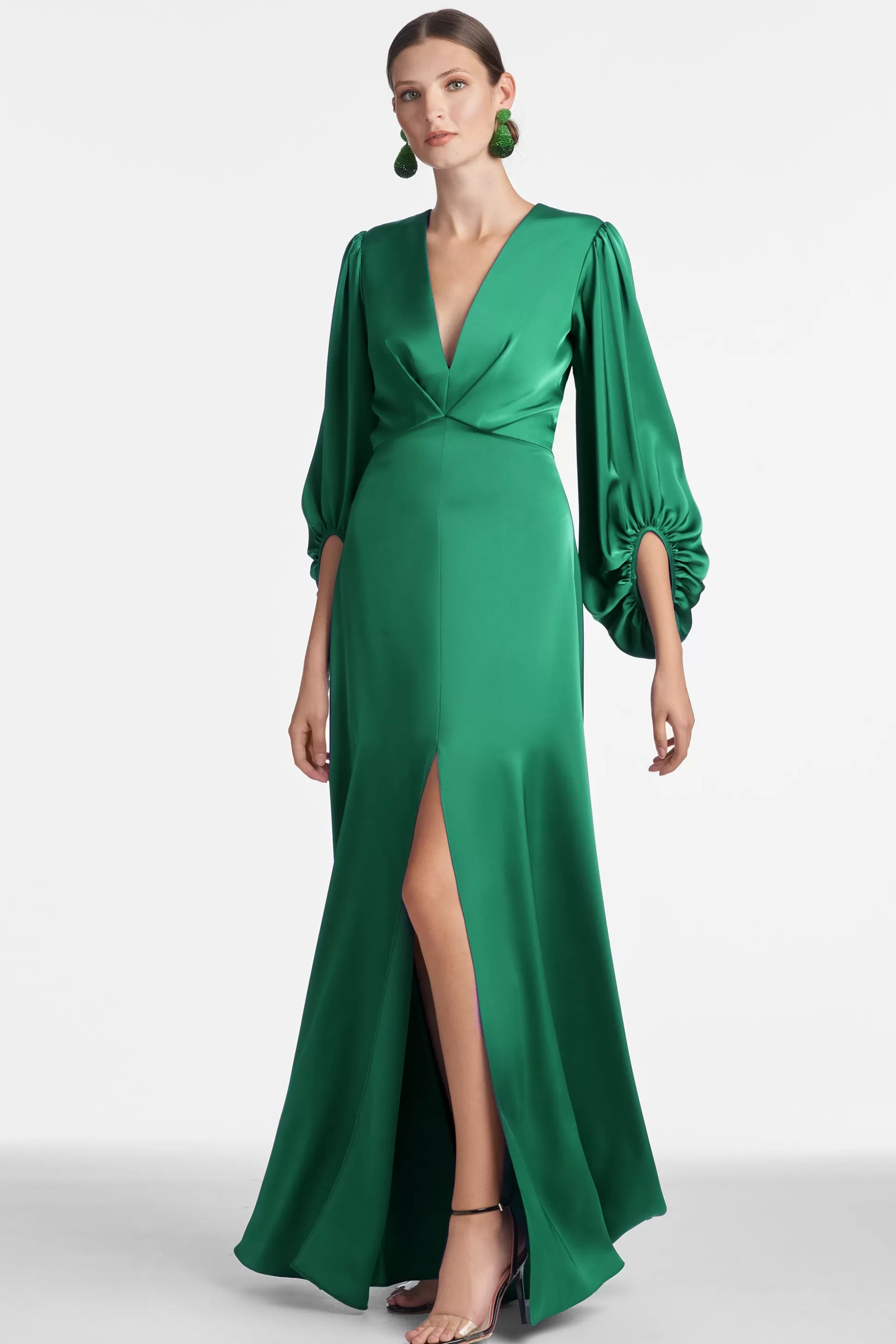 Sachin & Babi Plus Sizes<Jenny Gown - Emerald