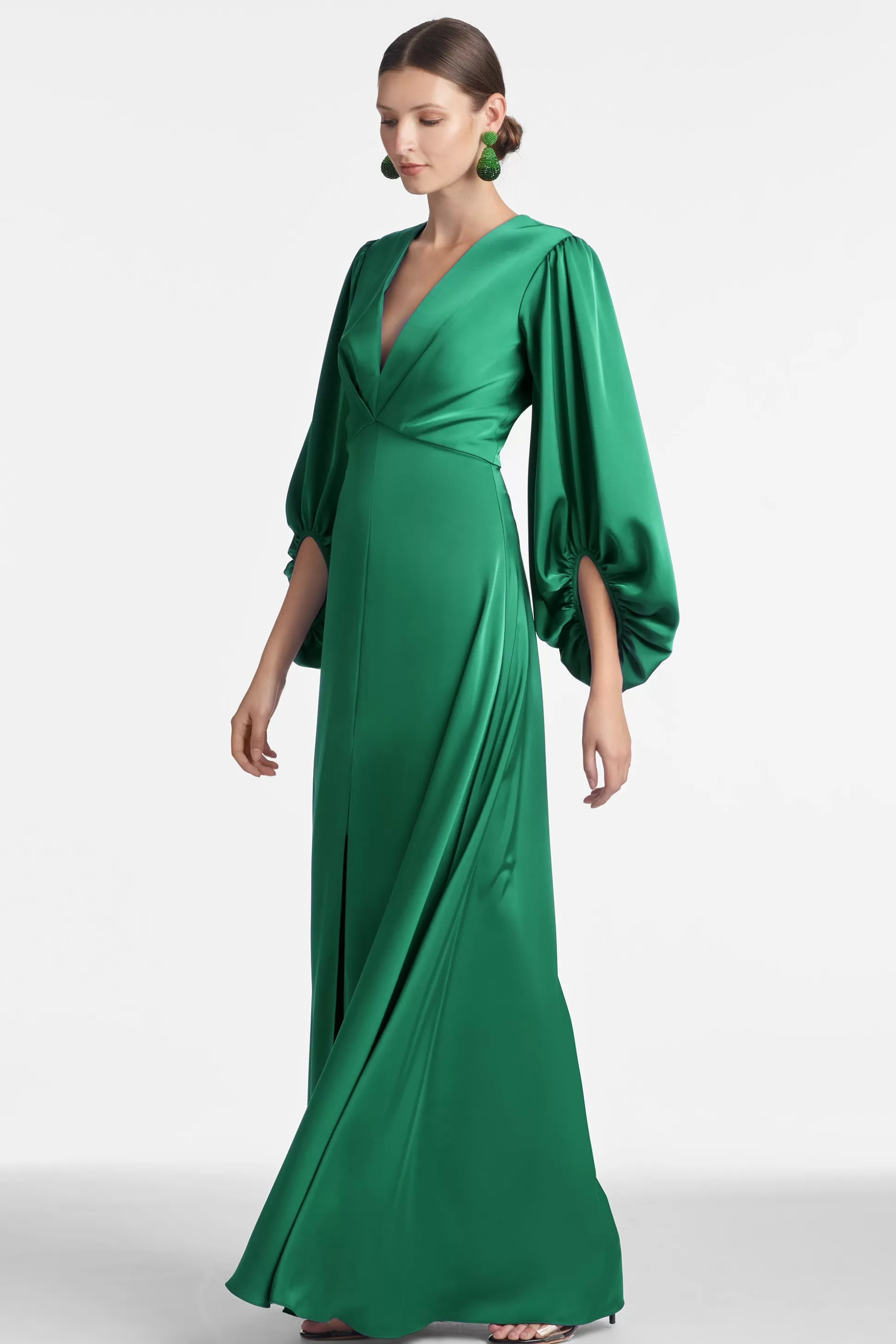 Sachin & Babi Plus Sizes<Jenny Gown - Emerald