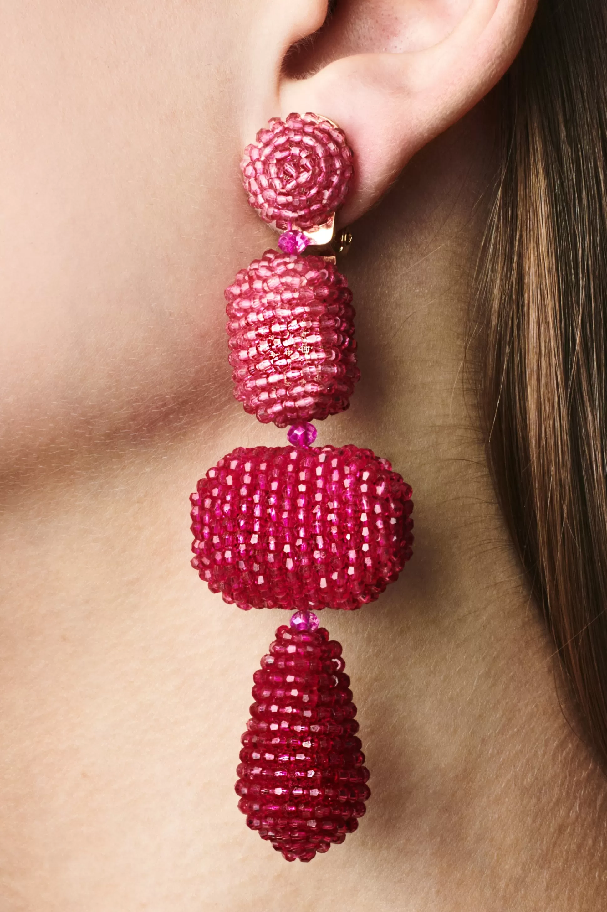 Sachin & Babi Earrings<Josephine Earrings - Faceted Beads Raspberryombre