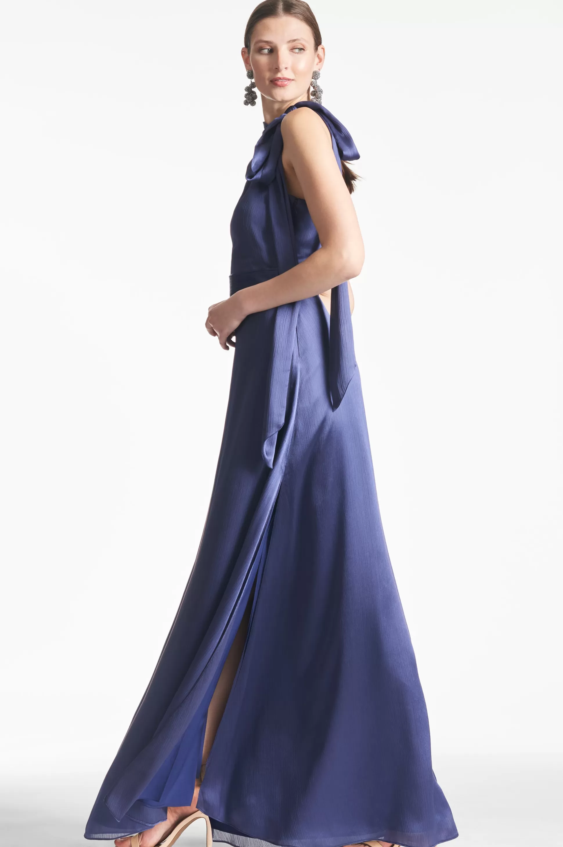 Sachin & Babi Plus Sizes | Sleeveless<Kayla Gown - Deep Cobalt Deepcobalt