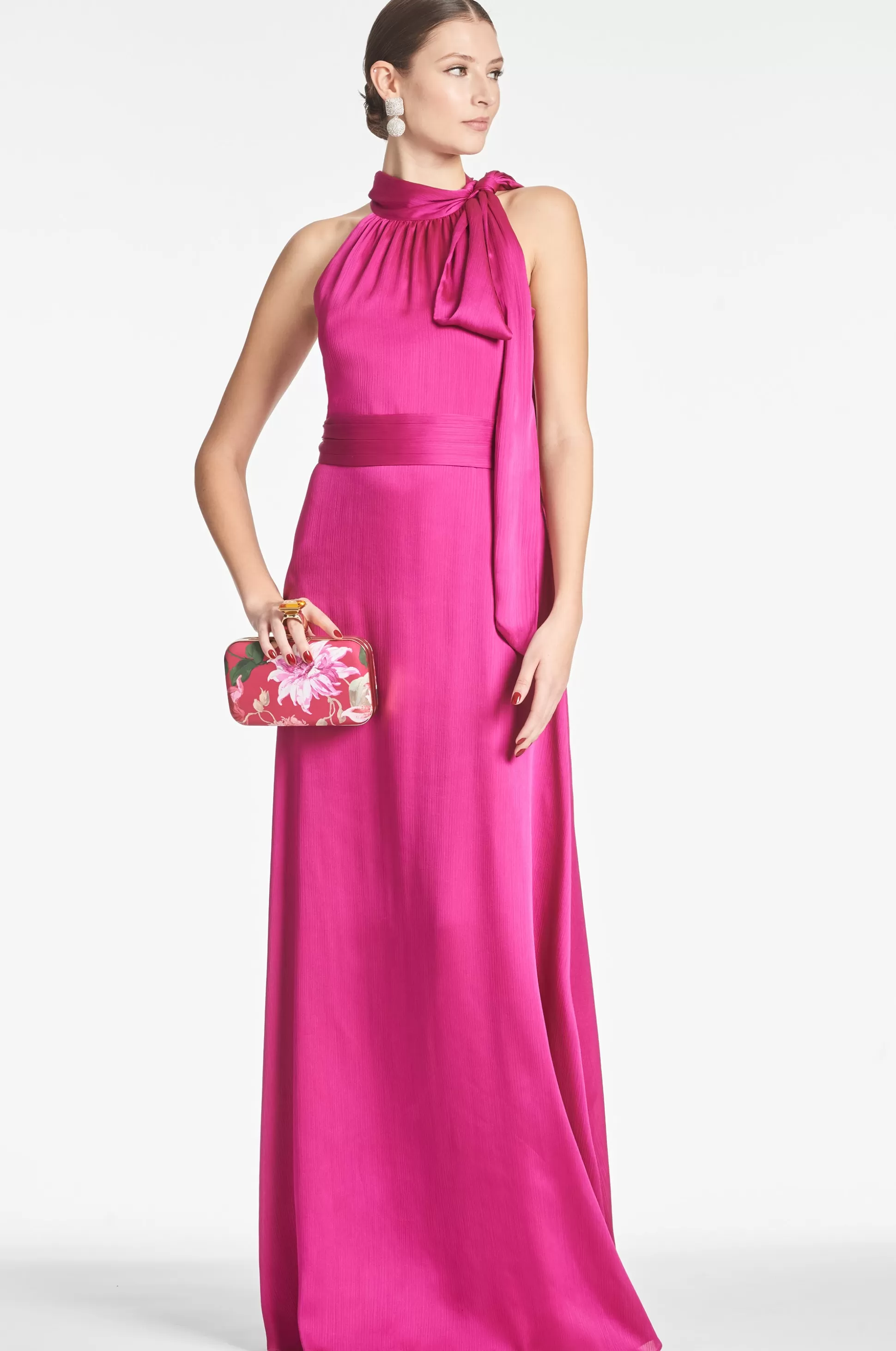 Sachin & Babi Plus Sizes | Sleeveless<Kayla Gown - Dragonfruit