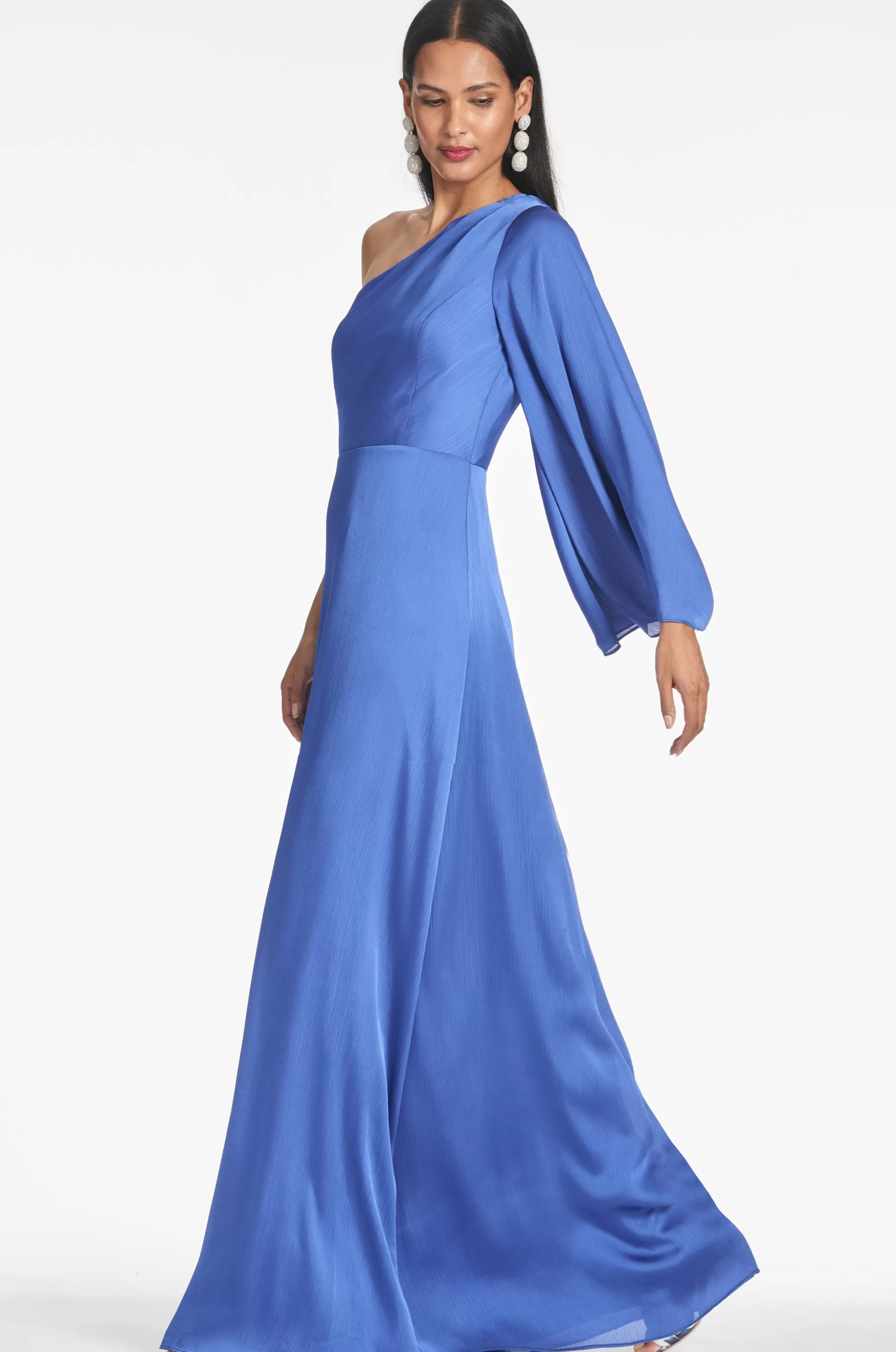 Sachin & Babi Plus Sizes | One Shoulder<Keely Gown - French Blue Frenchblue