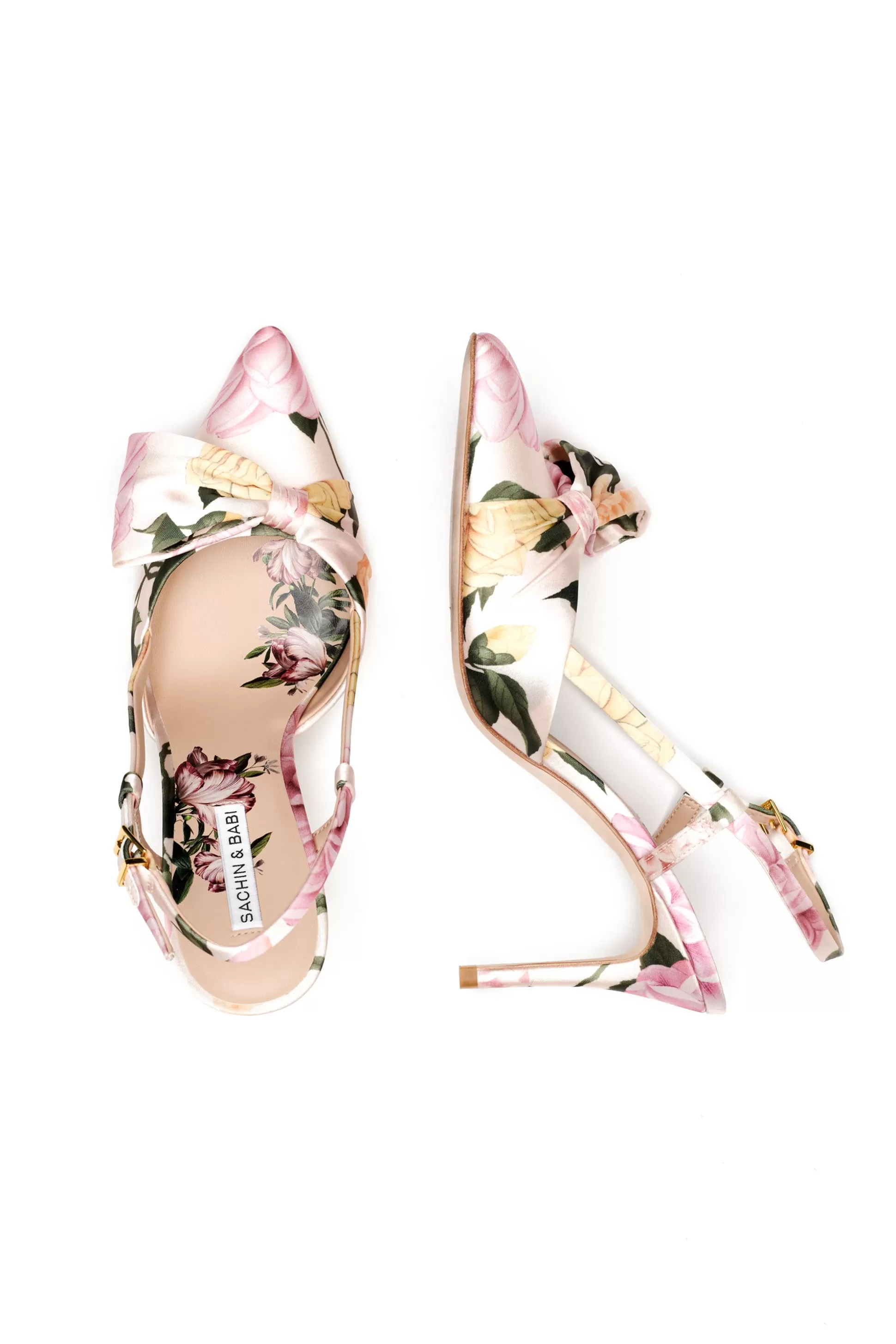 Sachin & Babi Shoes<Lenox Obi-Bow Slingback - Pink Lemonade Bouquet Pinklemonadebouquet