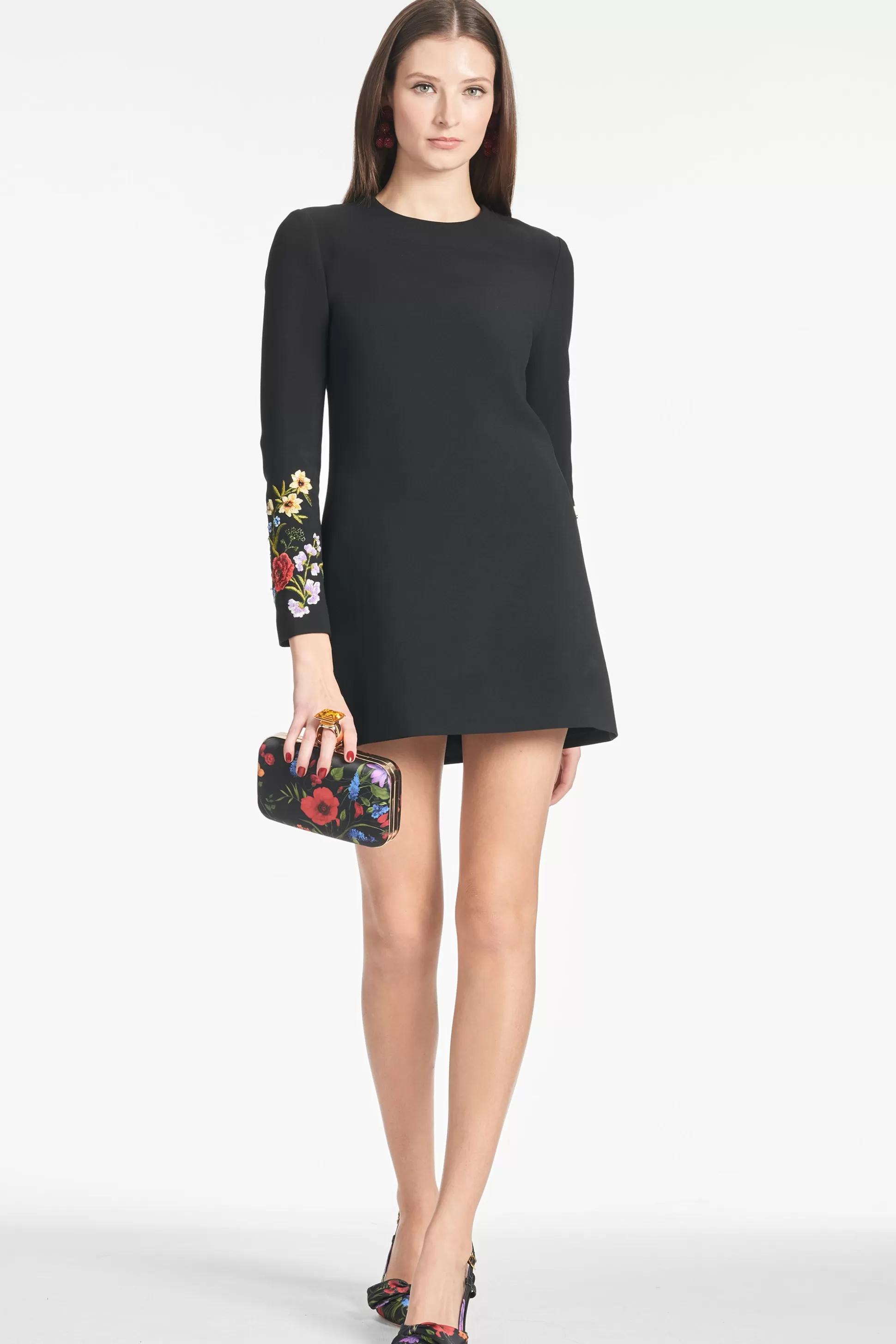 Sachin & Babi Mini<Lily Dress - Noir Bouquet Noirbouquet