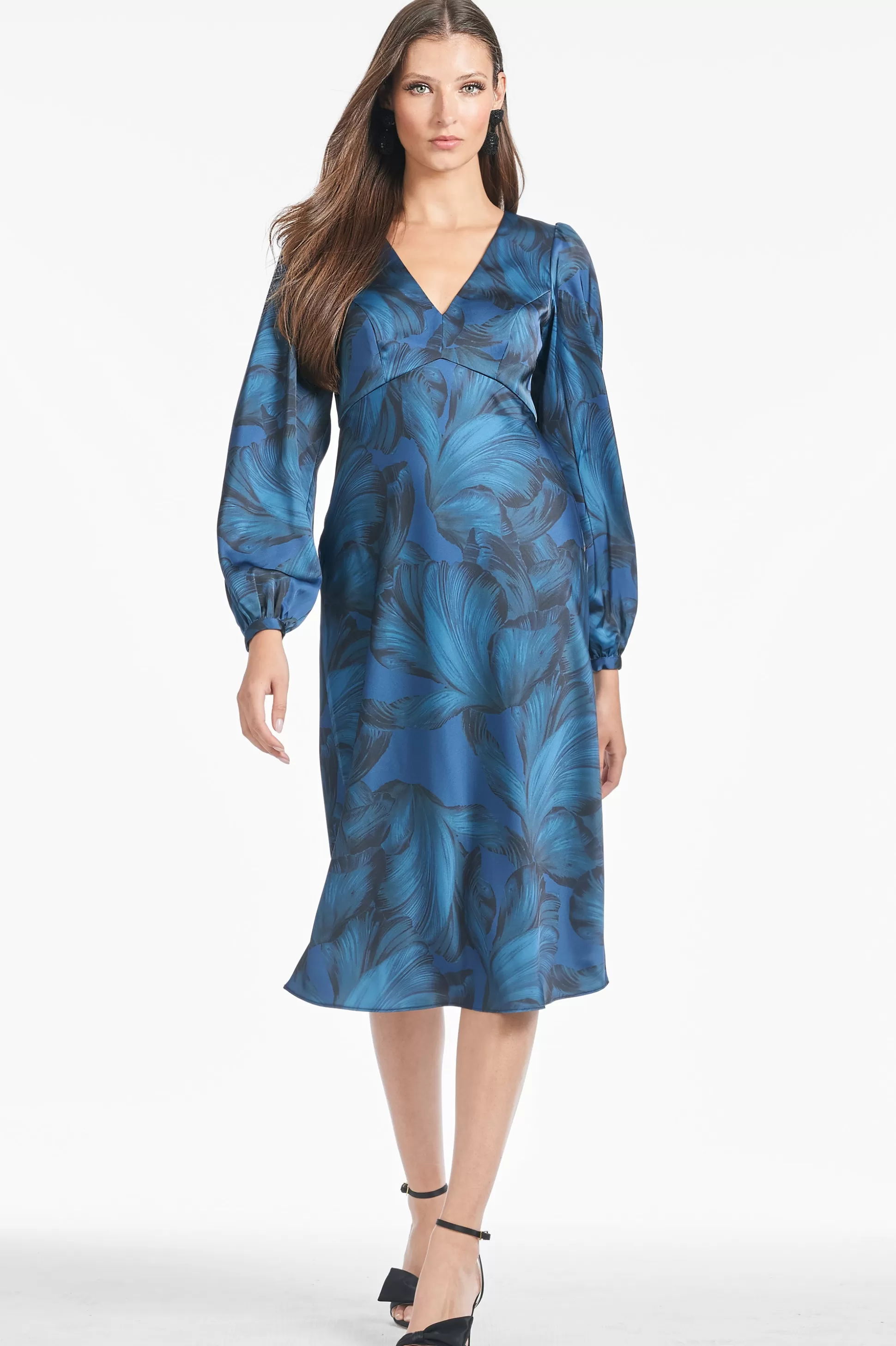 Sachin & Babi Plus Sizes | Midi<Lola Dress - Tonal Petal Tonalpetal