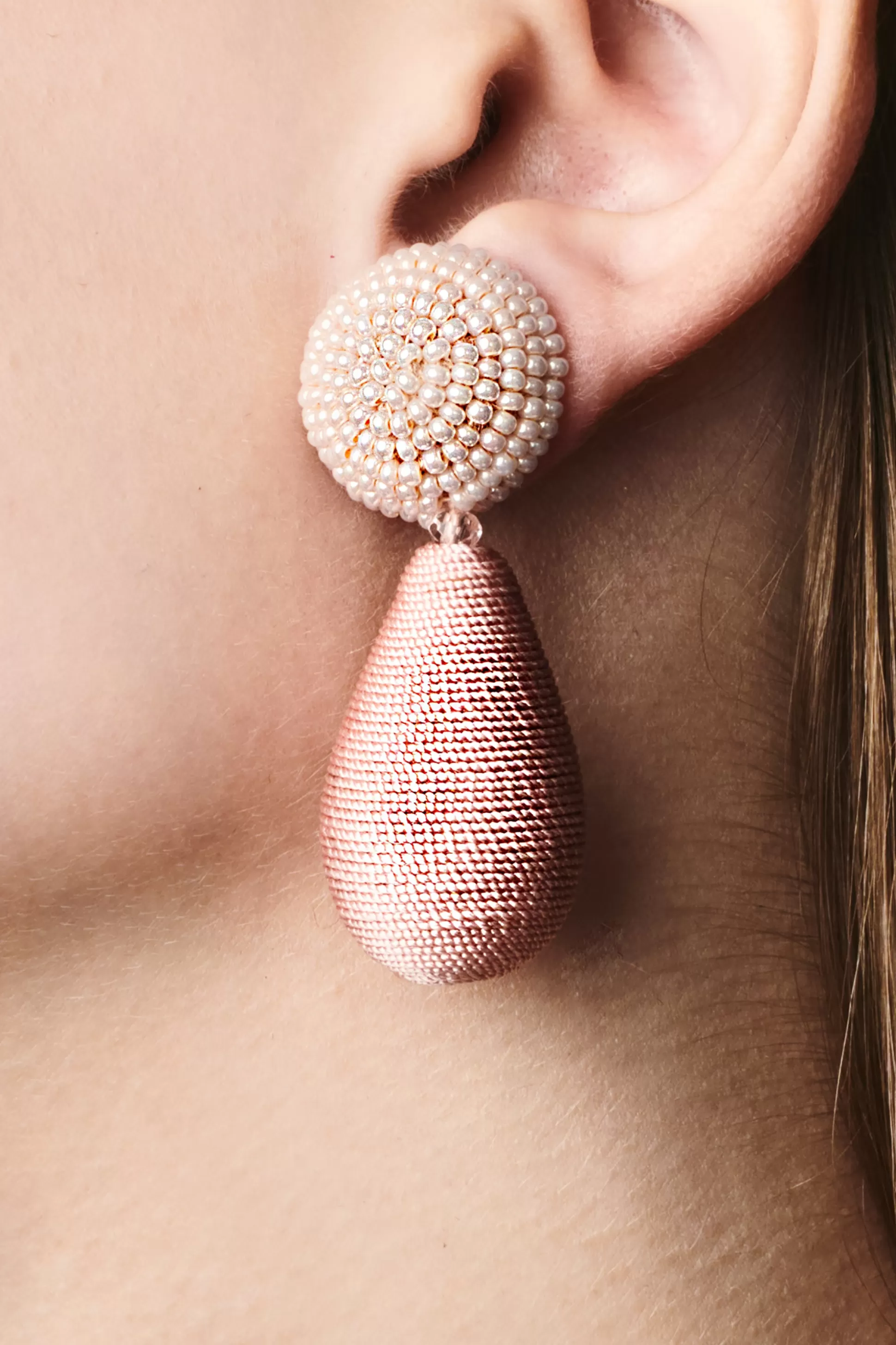 Sachin & Babi Earrings<Lottie Earrings - Smooth Beads / Thread Ivory