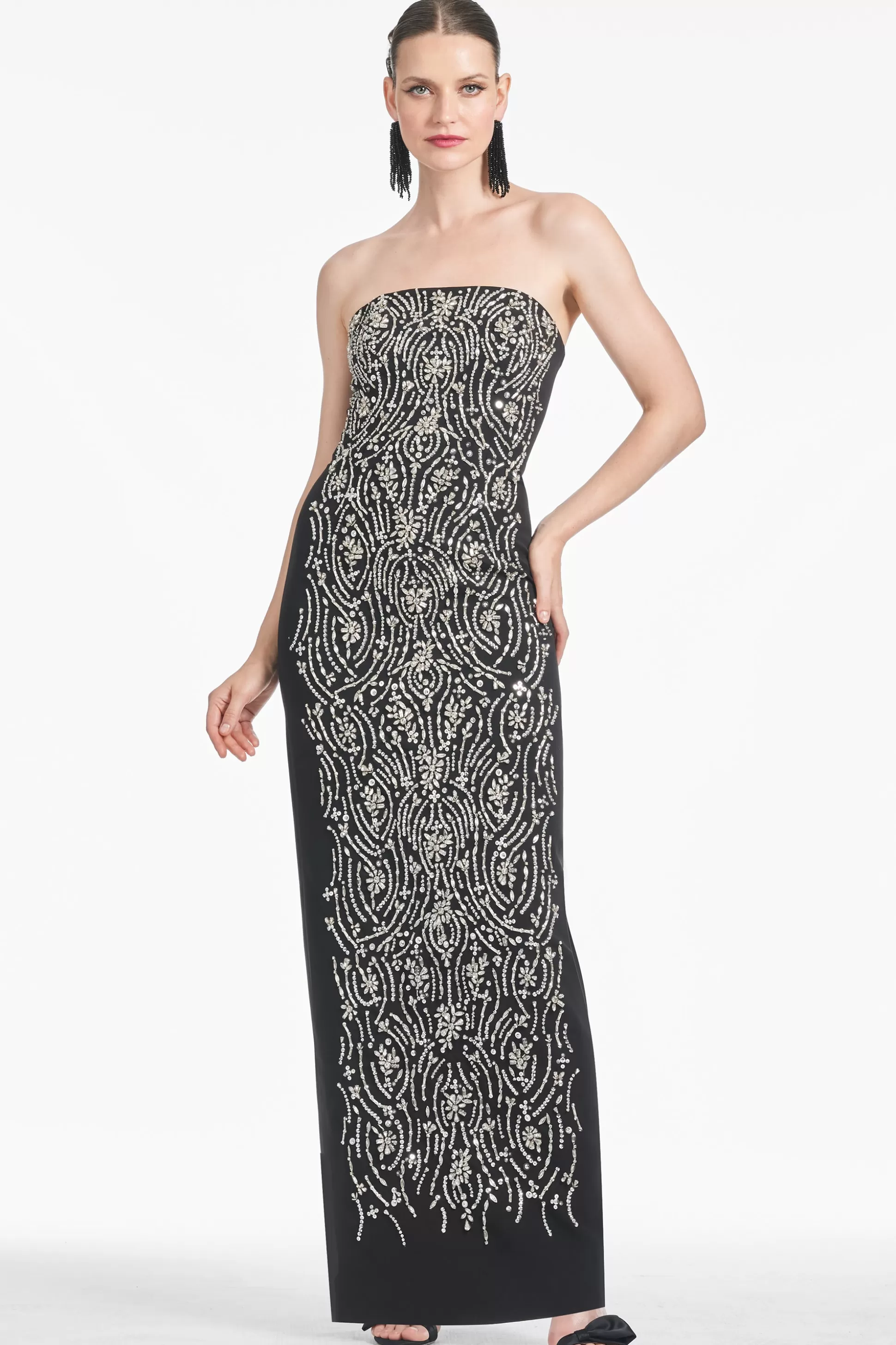 Sachin & Babi Strapless<Lucille Gown - Black