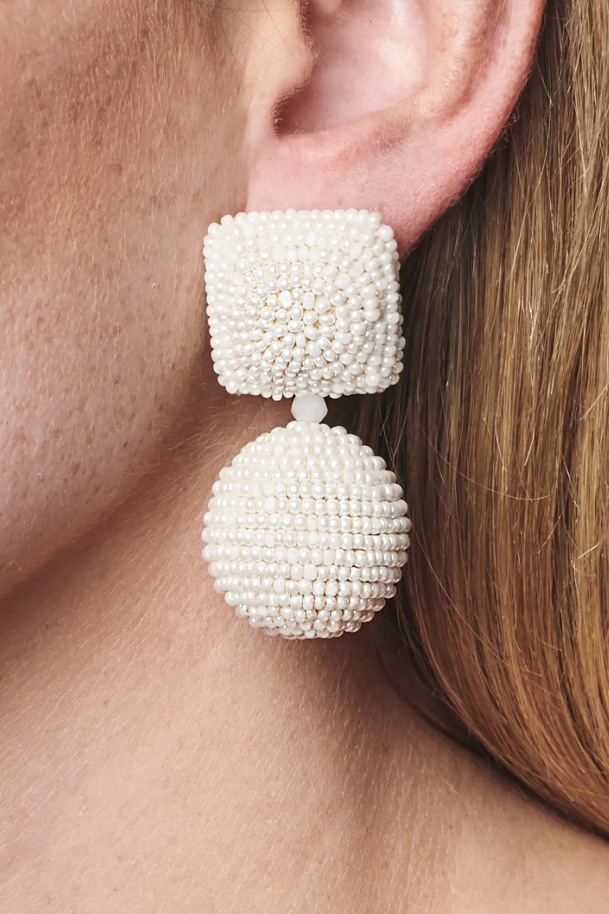 Sachin & Babi Earrings<Lydia Earrings - Smooth Beads Ivory